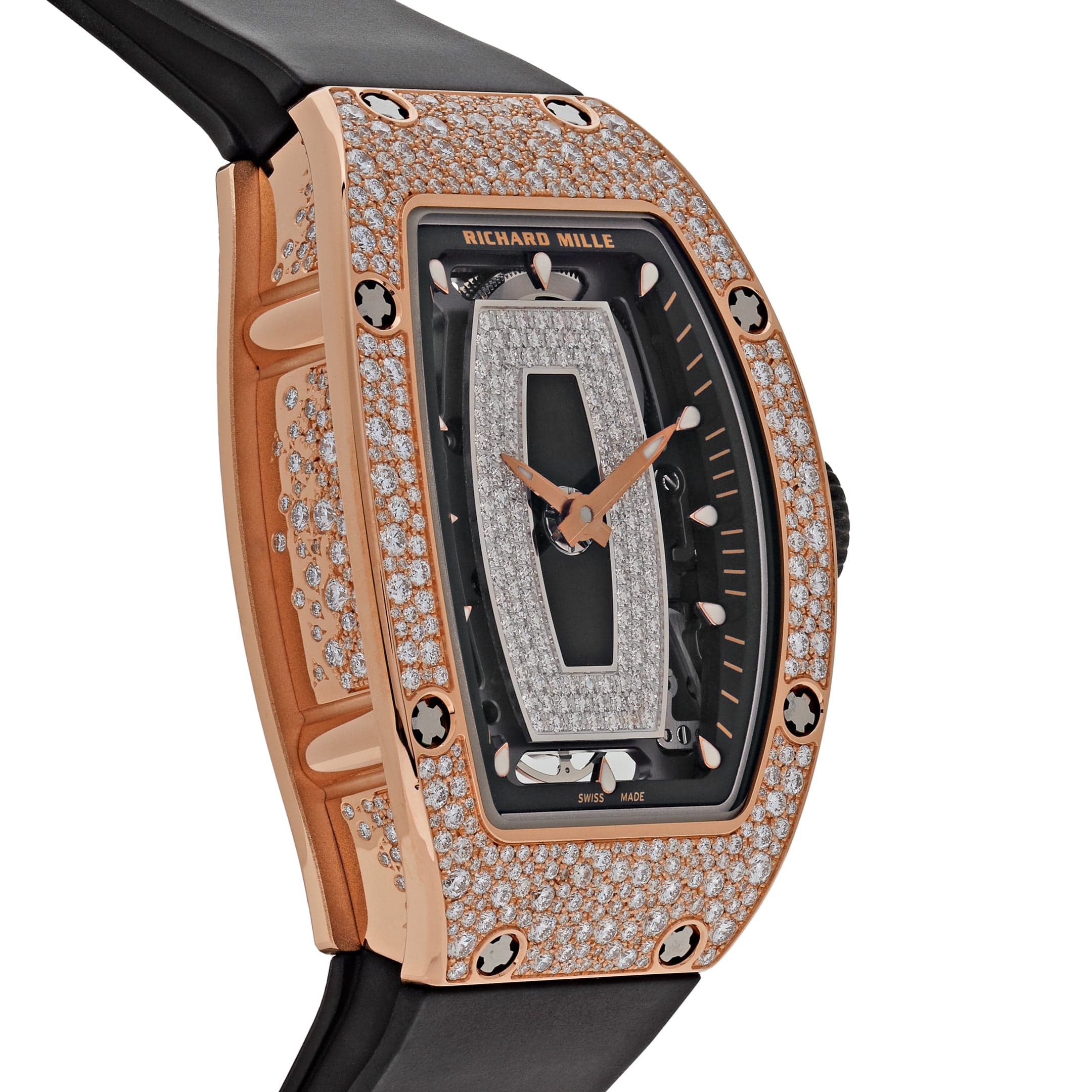 Richard Mille RM 07-01 Rose Gold Onyx Snow Diamond Set