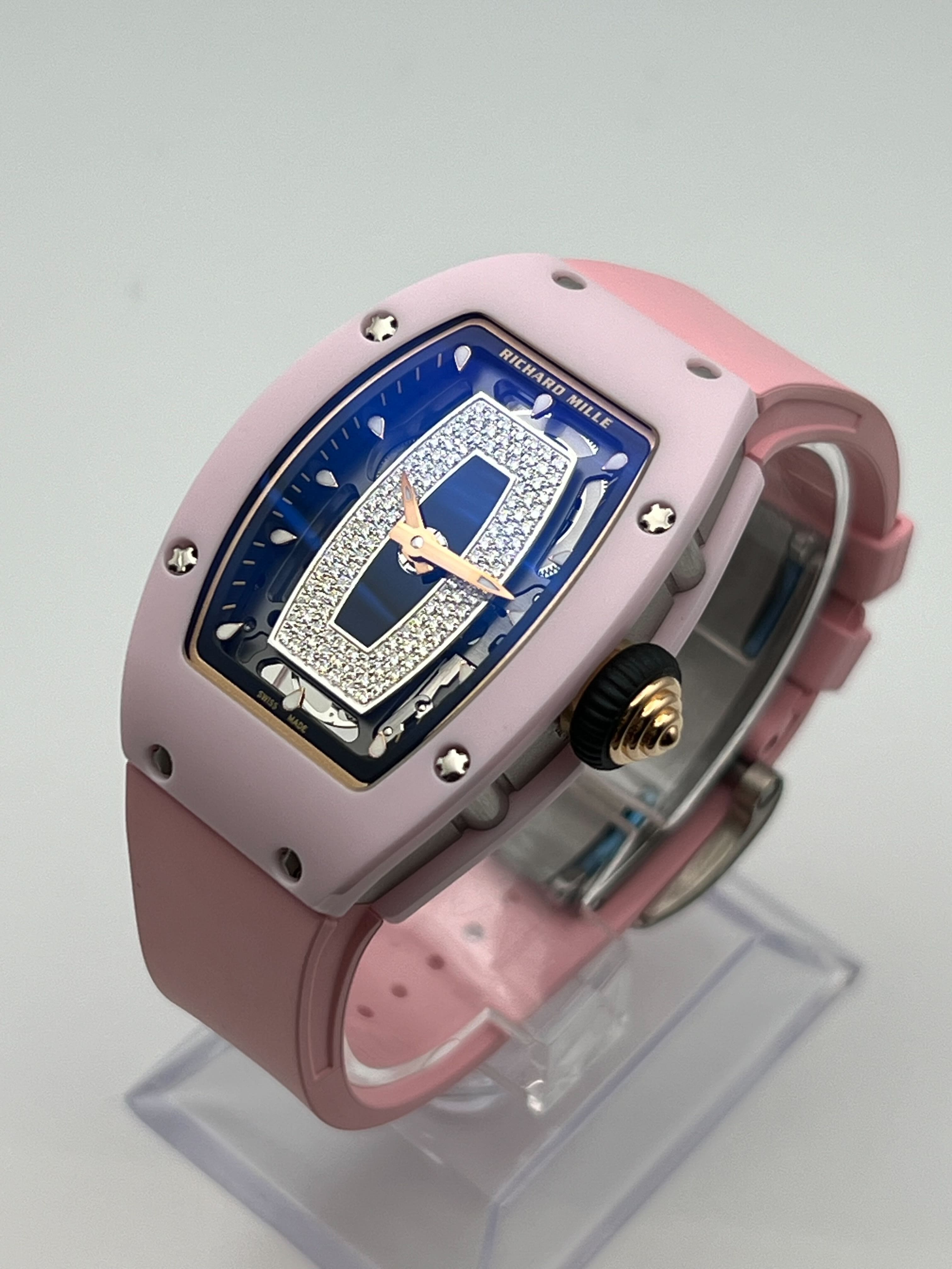 Richard Mille RM 07-01 Ladies' Pink Ceramic & White Gold