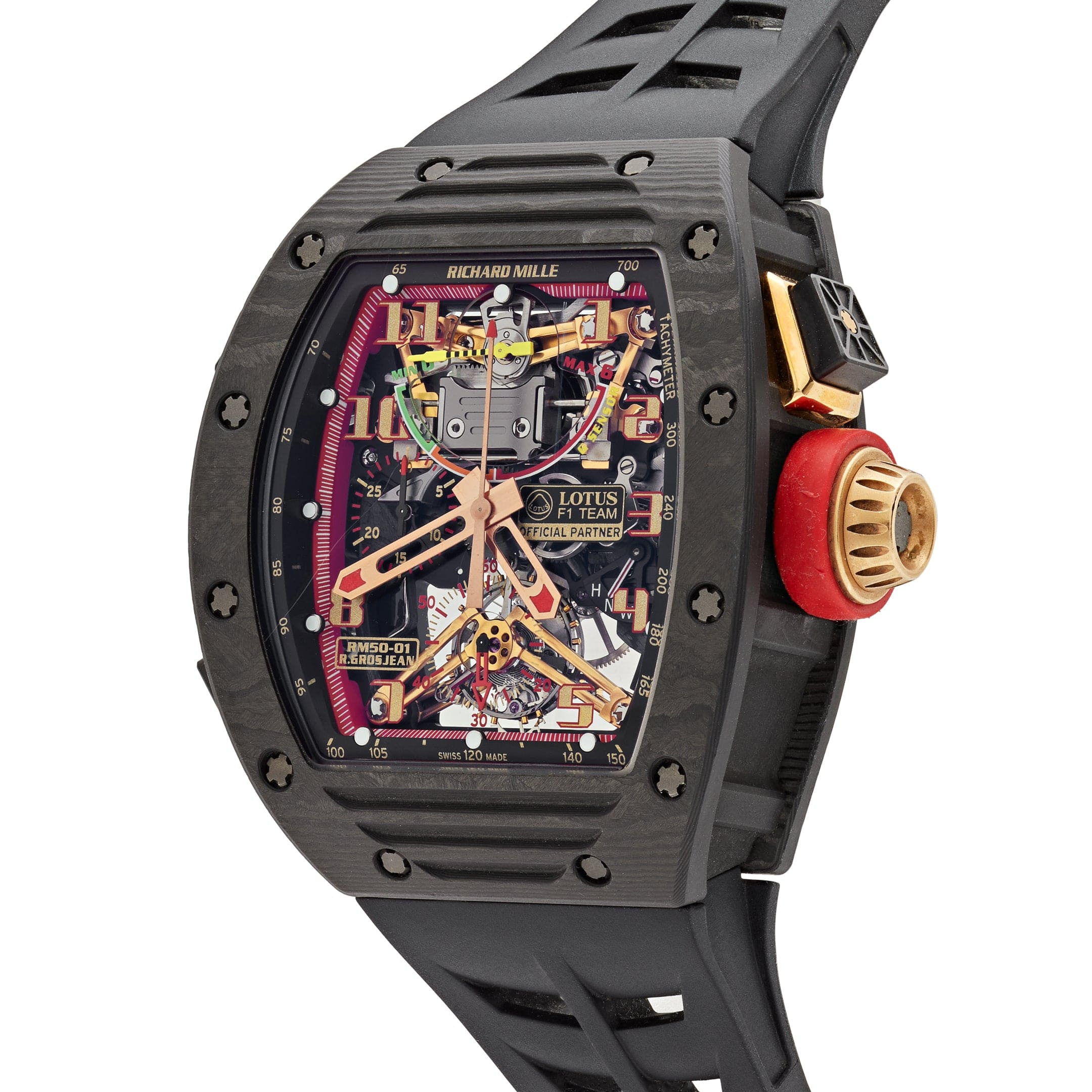 Richard Mille RM 50-01 'Romain Grosjean Lotus F1 G-Sensor' Tourbillon Carbon-NTPT Limited Edition