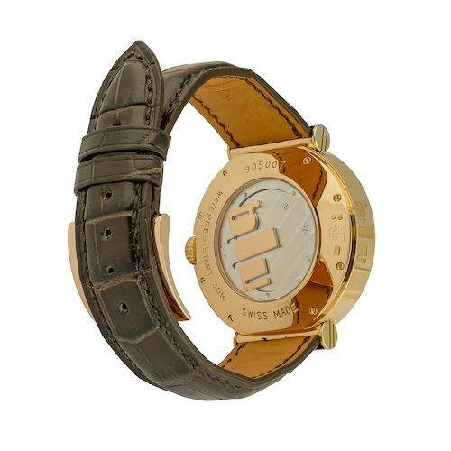 BLU Terzett 18K Rose Gold Mens Watch