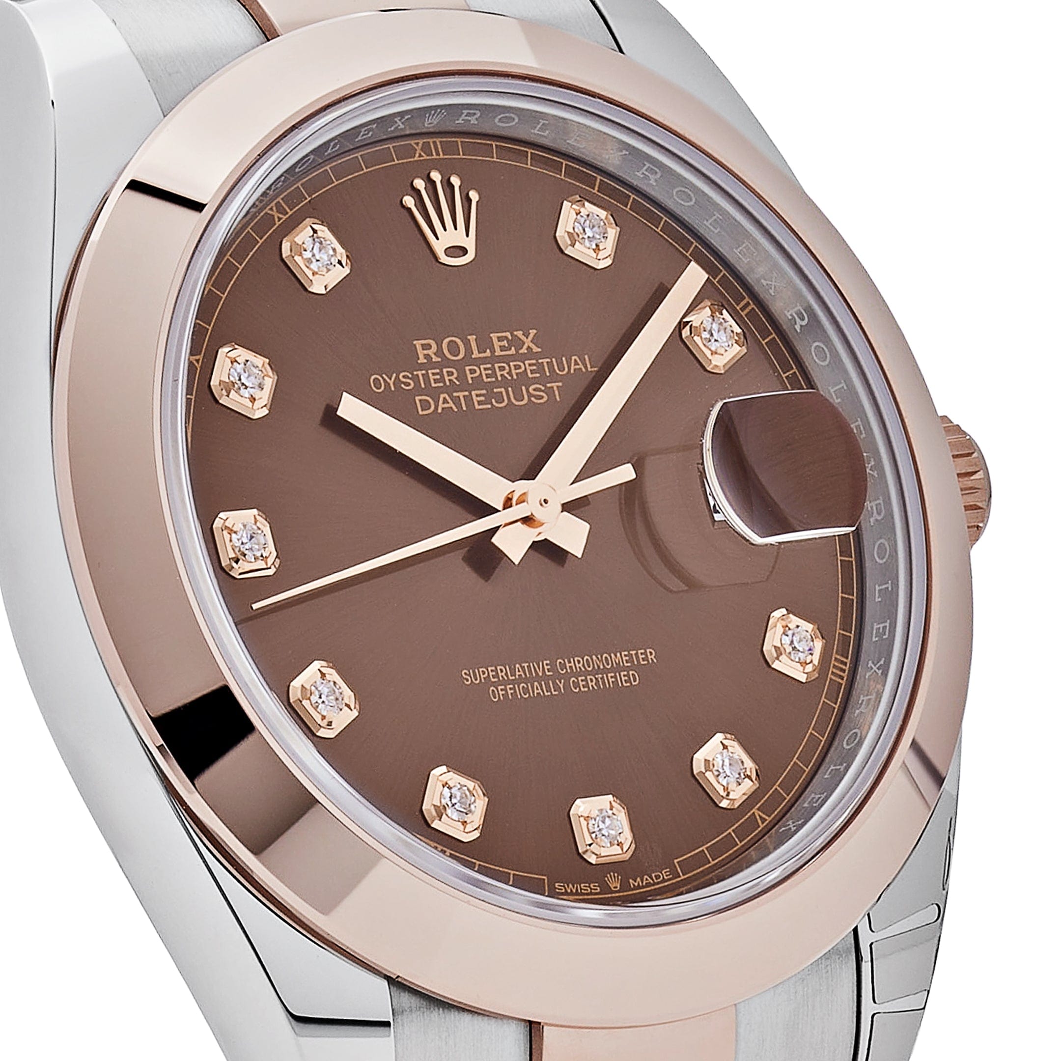 Rolex Datejust 126301 Rose Gold Stainless Steel Chocolate Diamond Dial (2023)