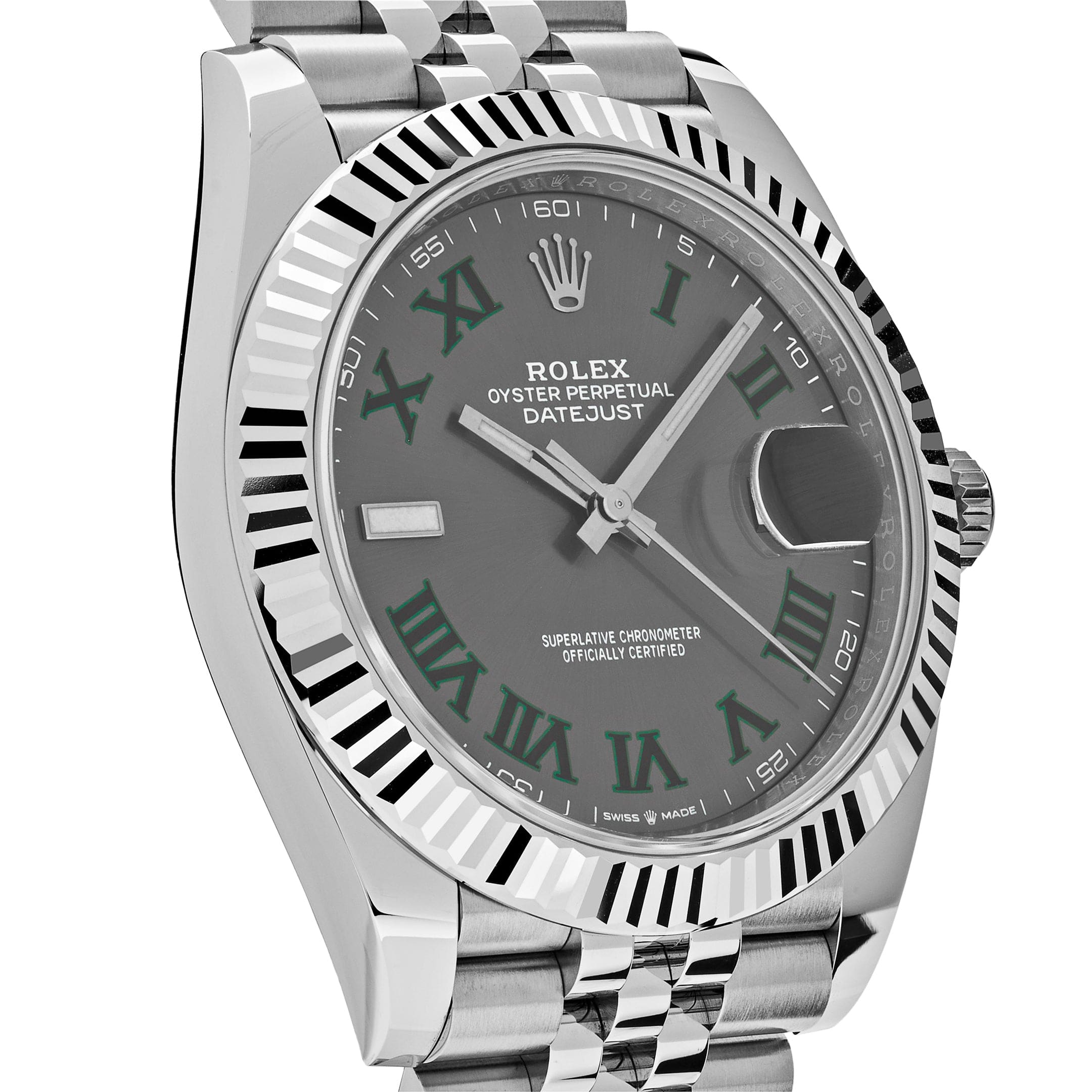 Rolex Datejust 126334 'Wimbledon' Stainless Steel Slate Dial Jubilee (2023)