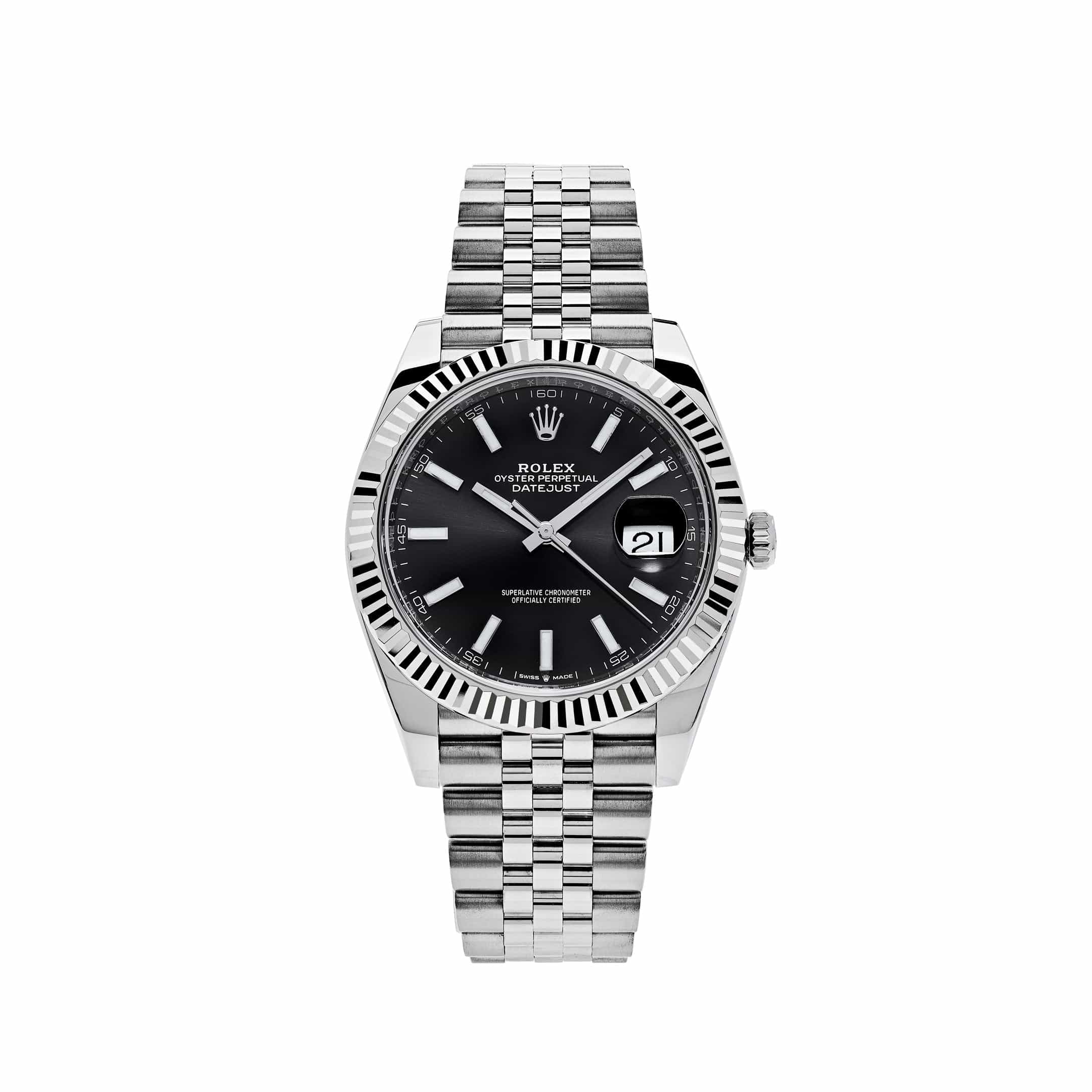 Rolex Datejust 126334 Stainless Steel Black Dial Jubilee Bracelet