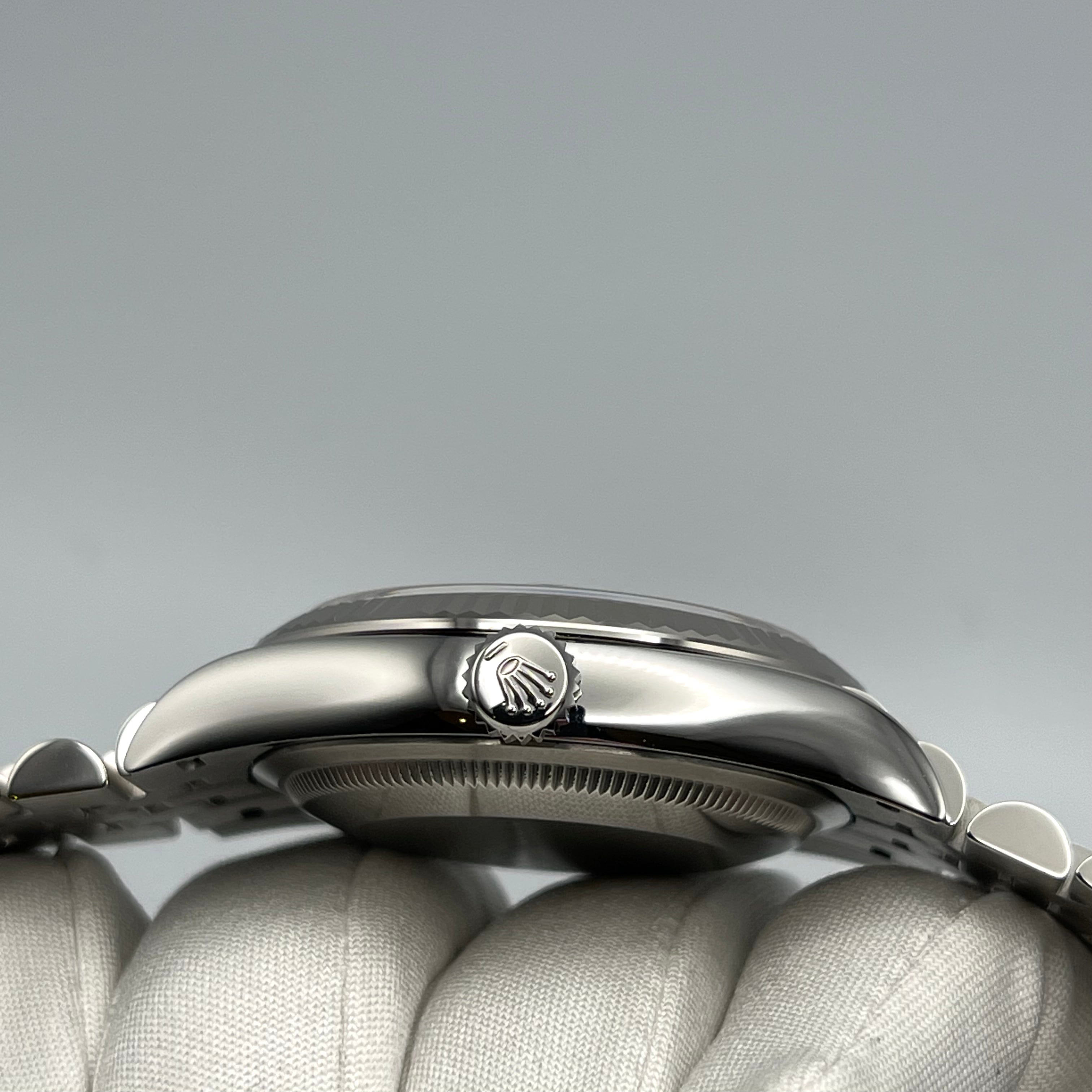 Rolex Datejust 126234 White Gold Stainless Steel Blue Dial Jubilee