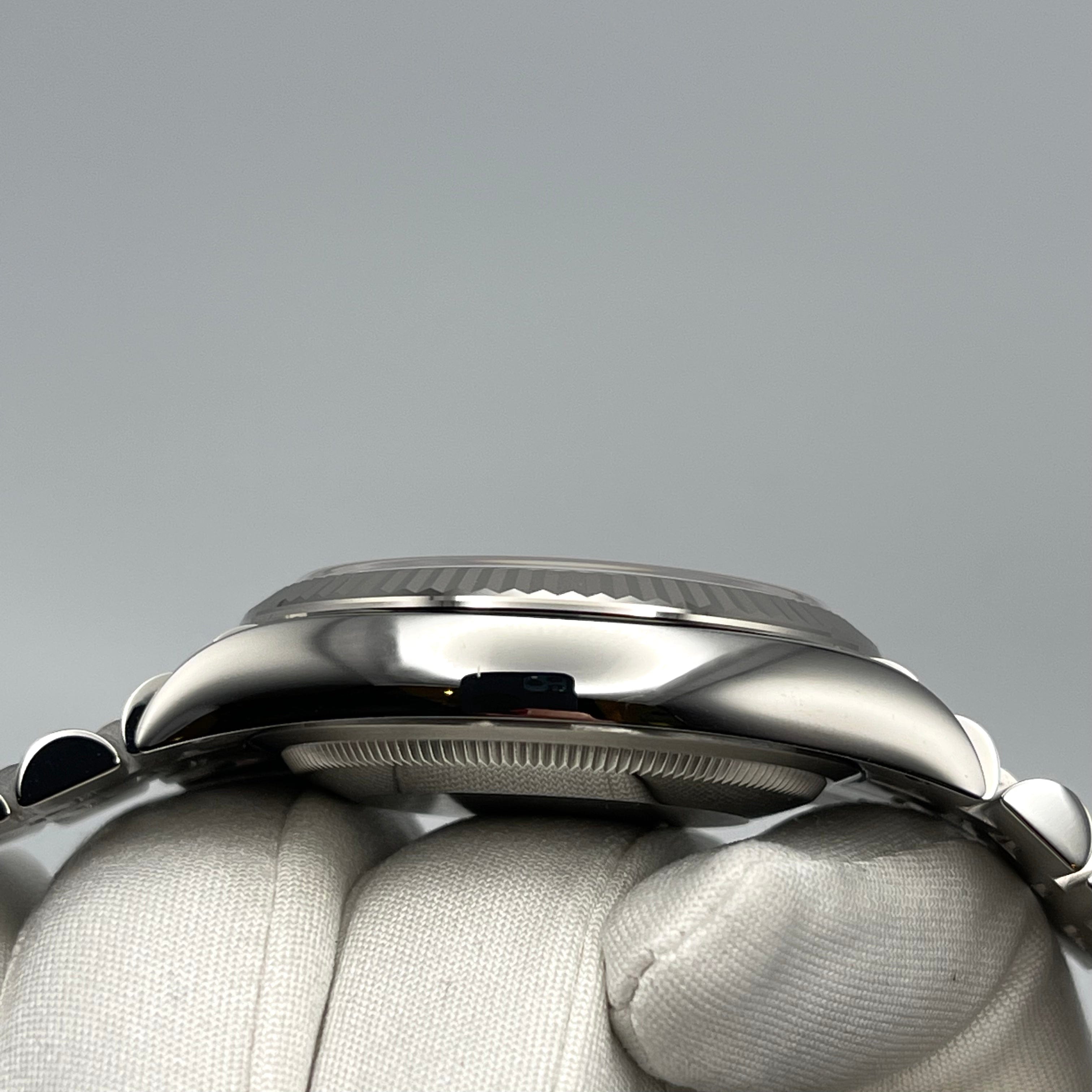 Rolex Datejust 126234 White Gold Stainless Steel Blue Dial Jubilee