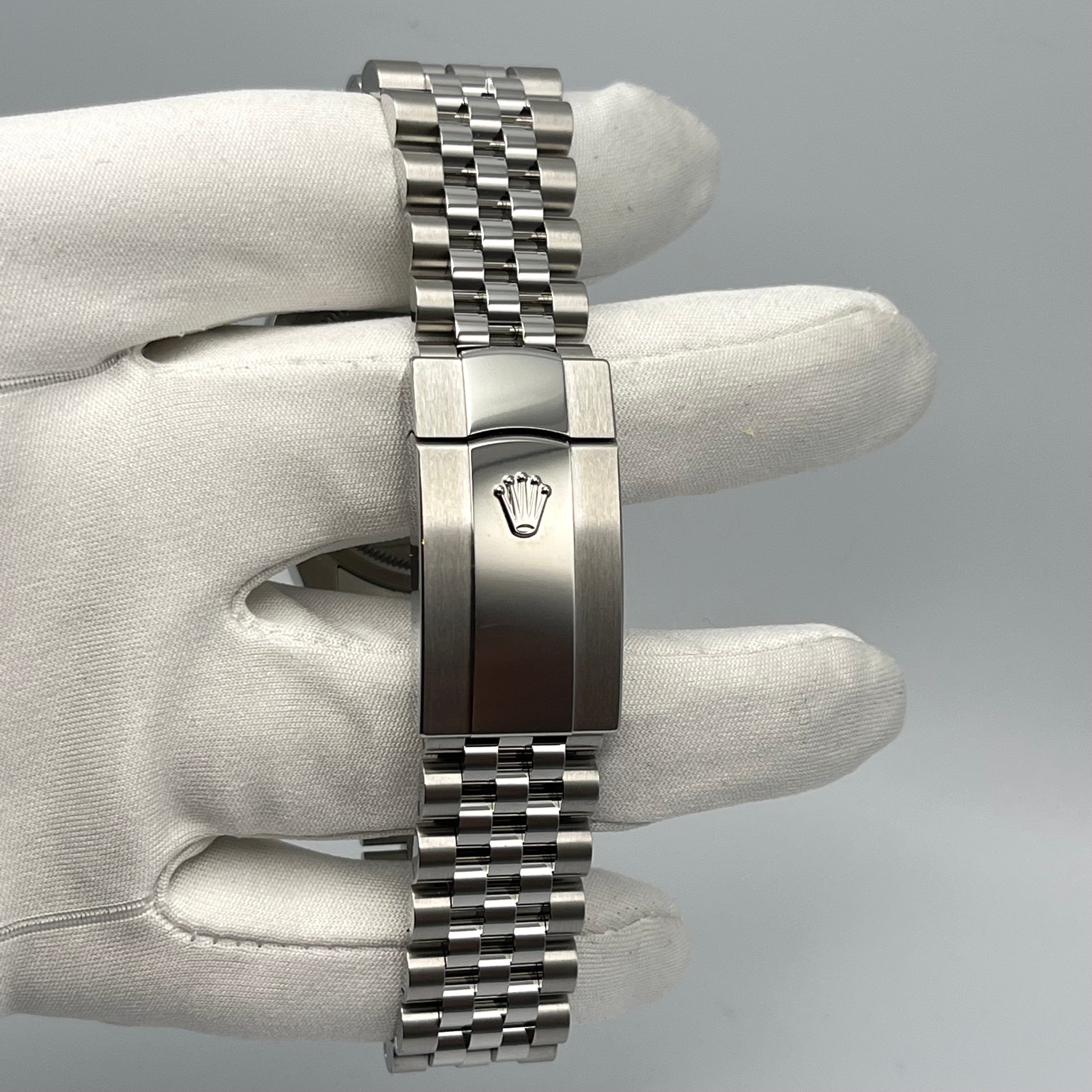 Rolex Datejust 126234 White Gold Stainless Steel Blue Dial Jubilee