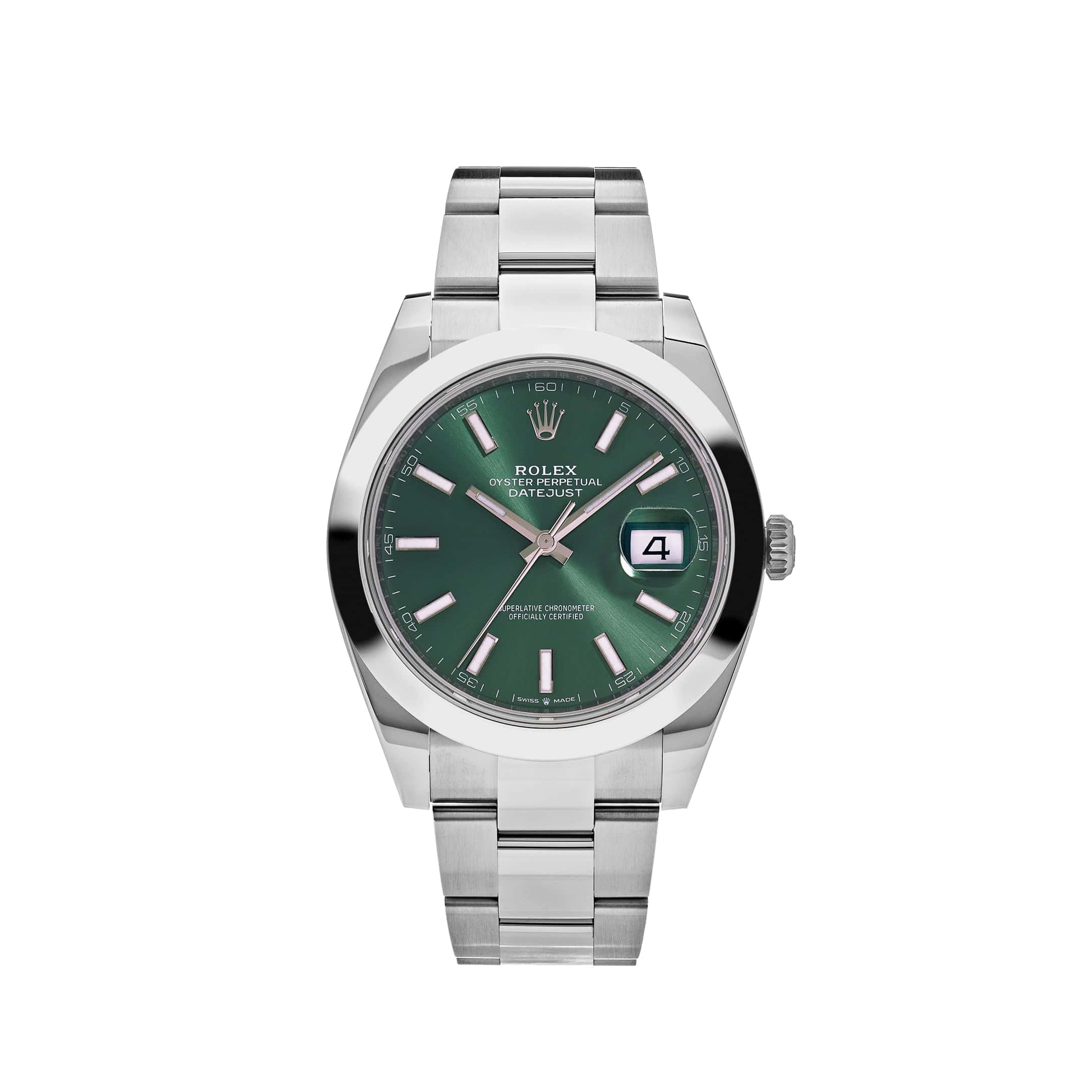 Rolex Datejust 126300 Stainless Steel Green Dial Oyster (2022)