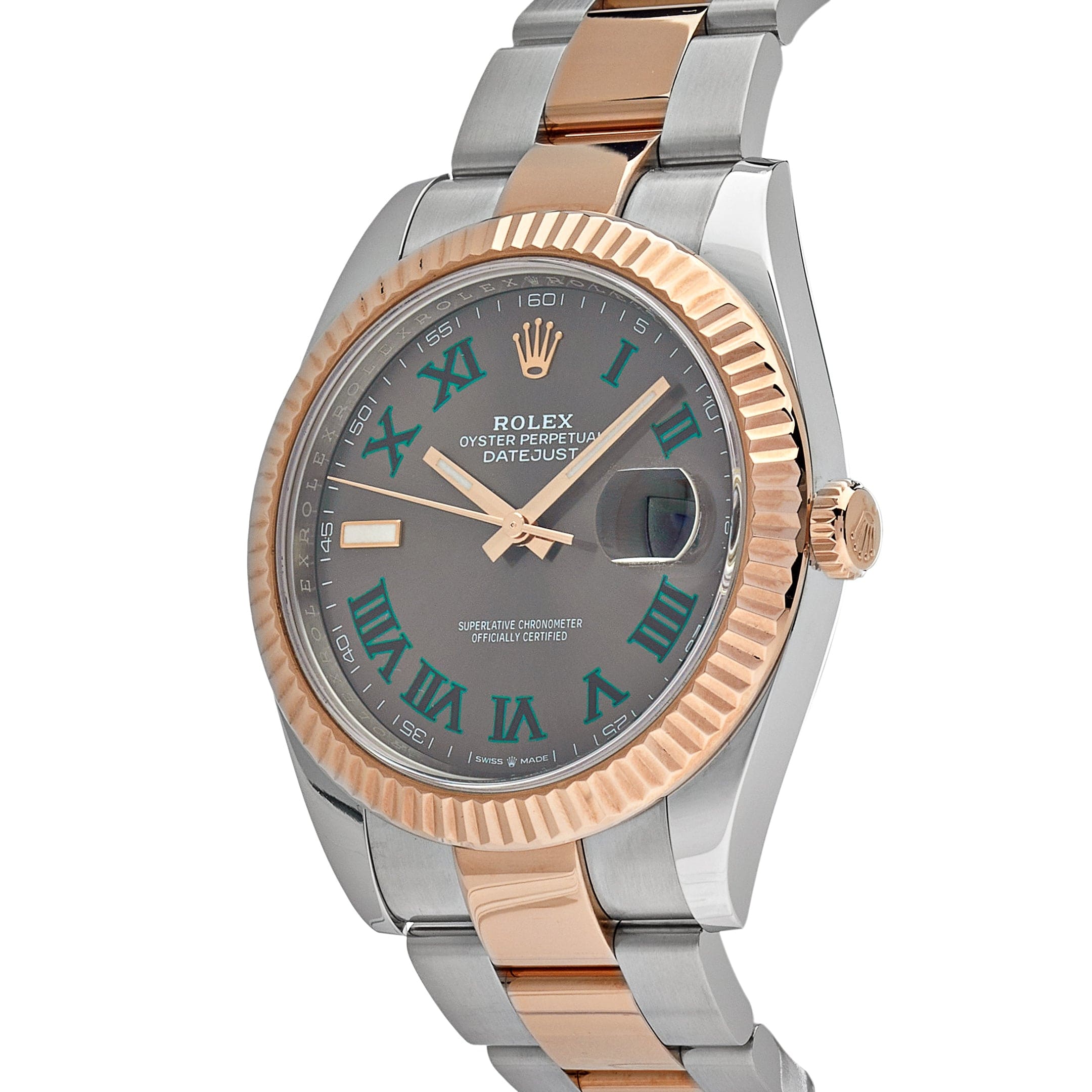 Rolex Datejust 126331 'Wimbledon' Rose Gold Stainless Steel