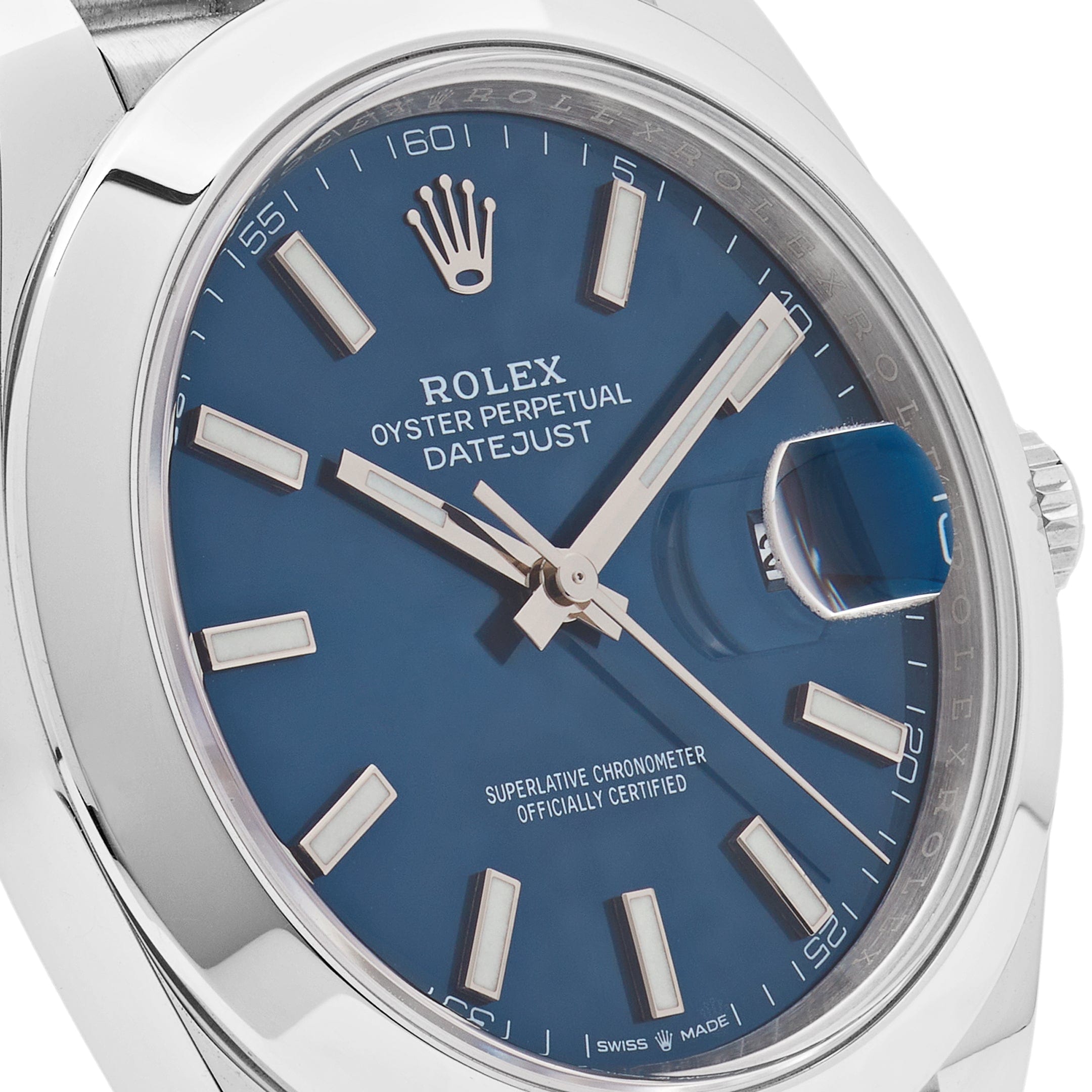 Rolex Datejust 126300 Stainless Steel Blue Dial Jubilee