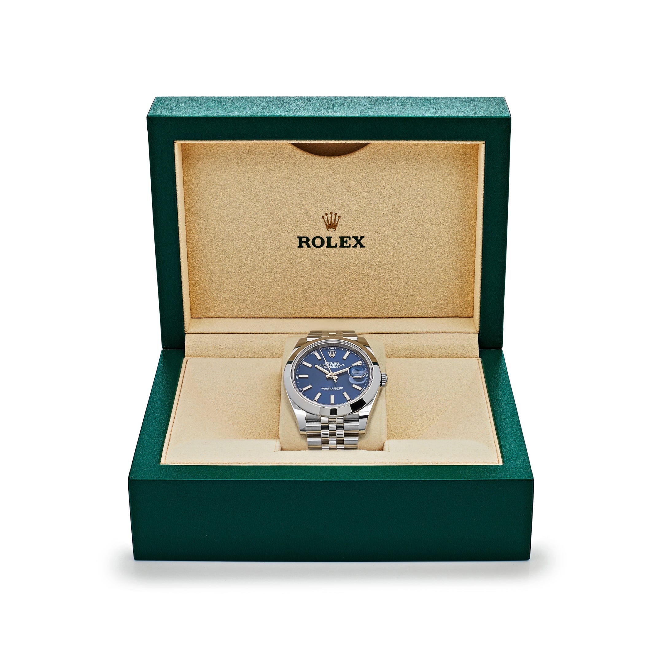 Rolex Datejust 126300 Stainless Steel Blue Dial Jubilee