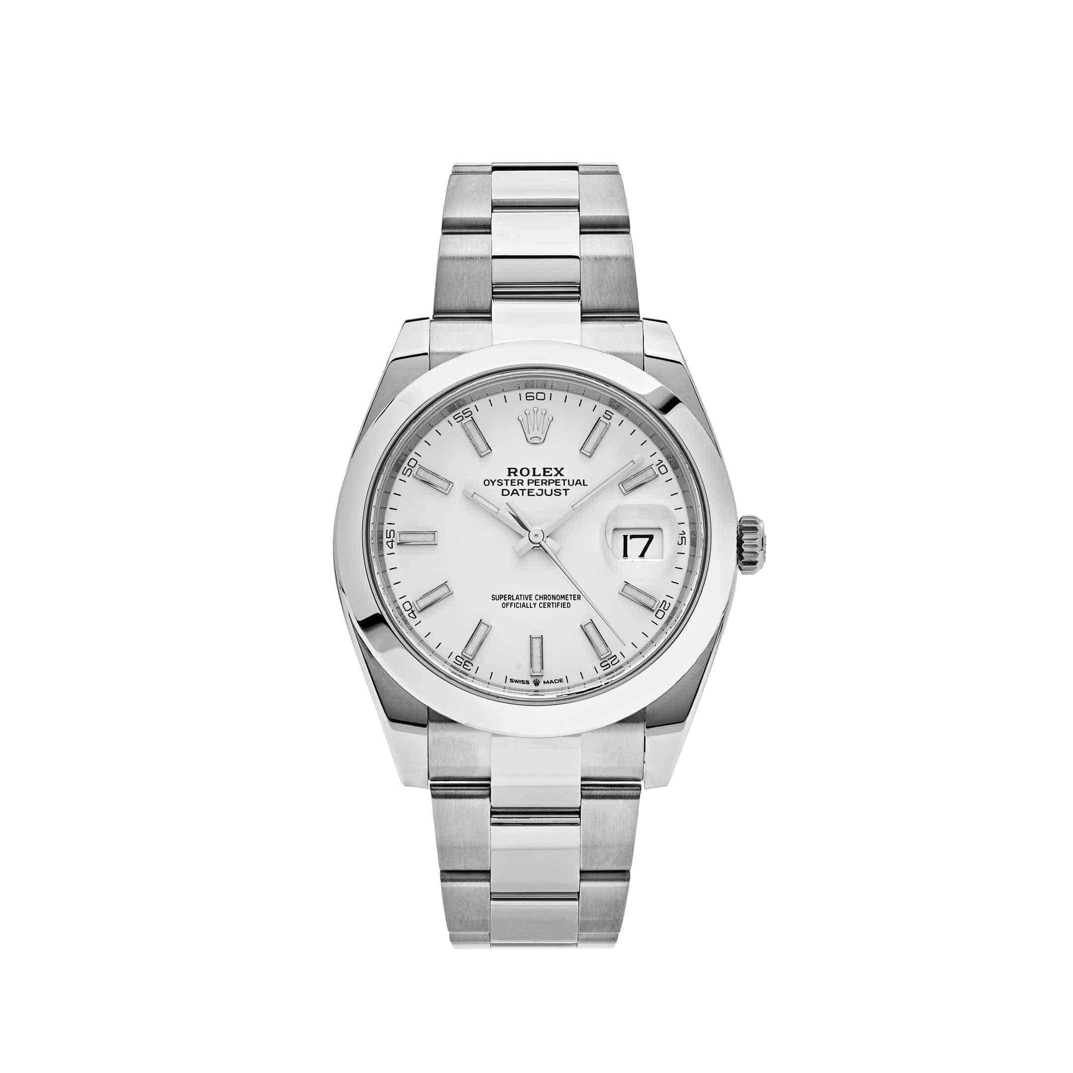 Rolex Datejust 126300 Stainless Steel White Dial Oyster