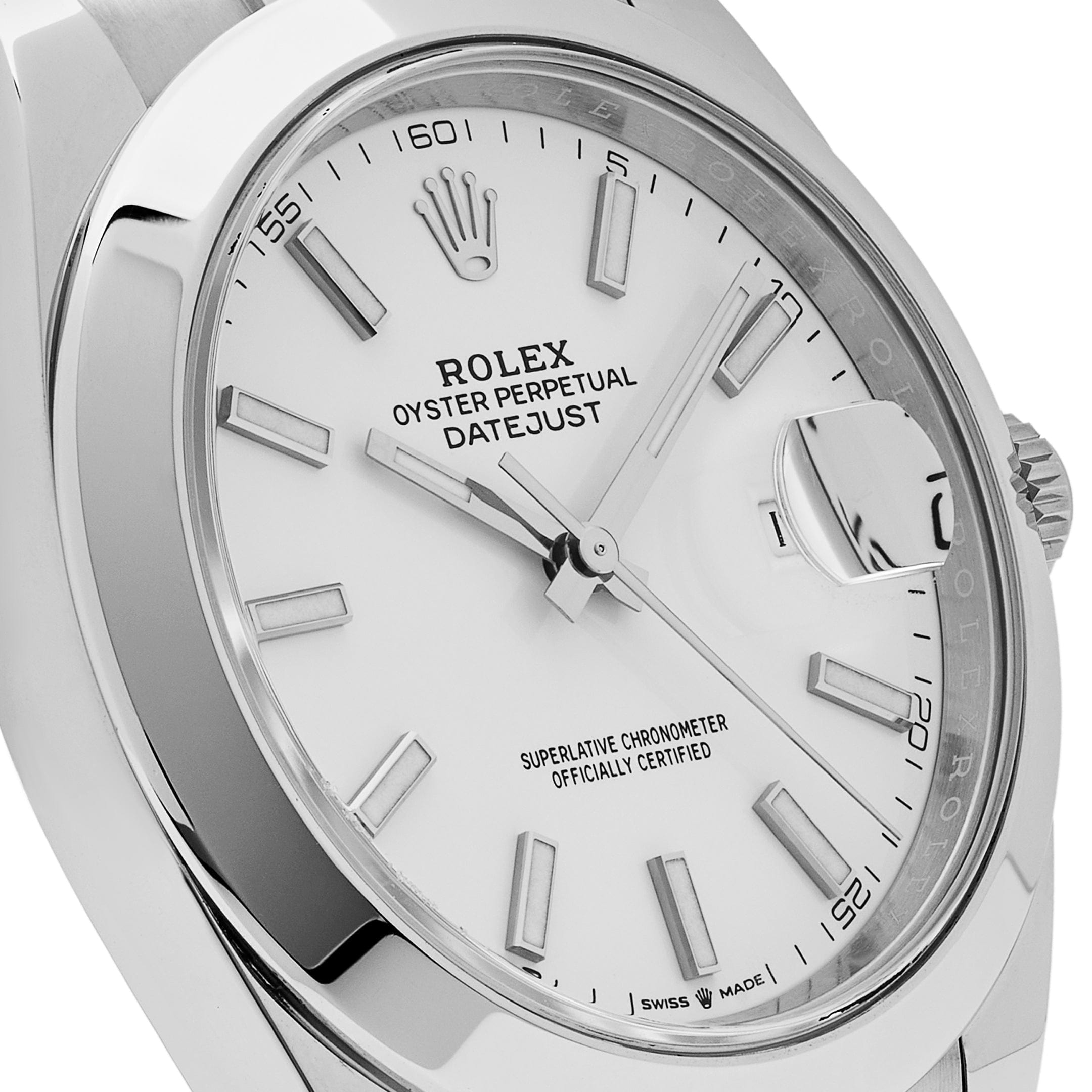 Rolex Datejust 126300 Stainless Steel White Dial Oyster