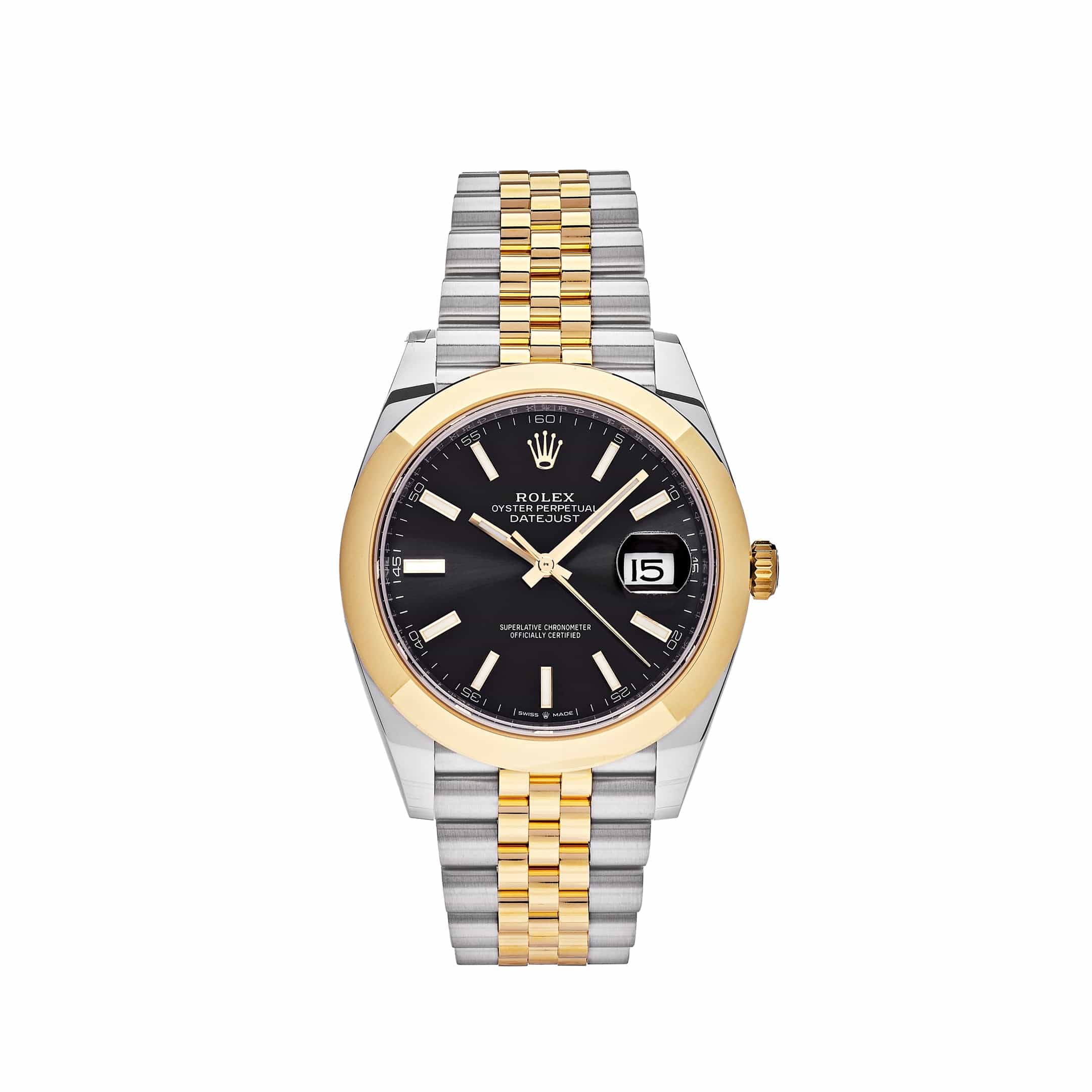 Rolex Datejust 126303 Stainless Steel Yellow Gold Black Dial Jubilee (2022)