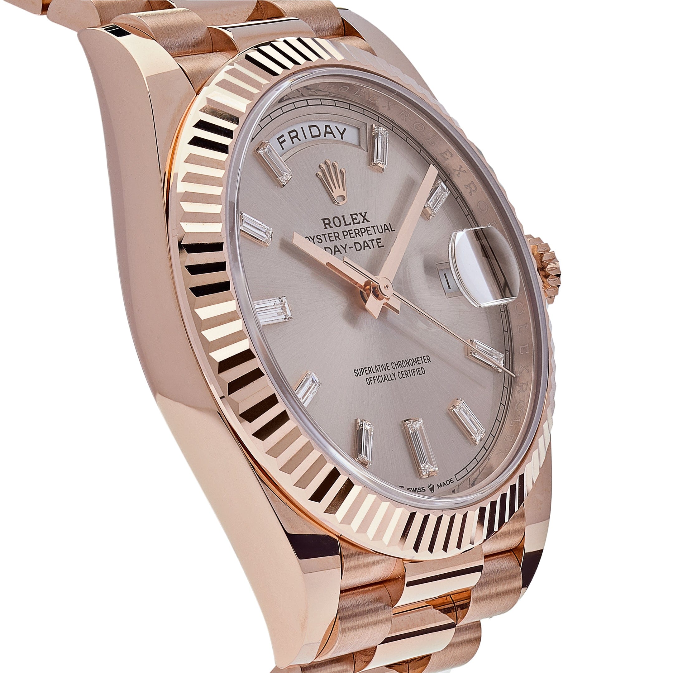 Rolex Day-Date 228235 Rose Gold Sundust Diamond Dial