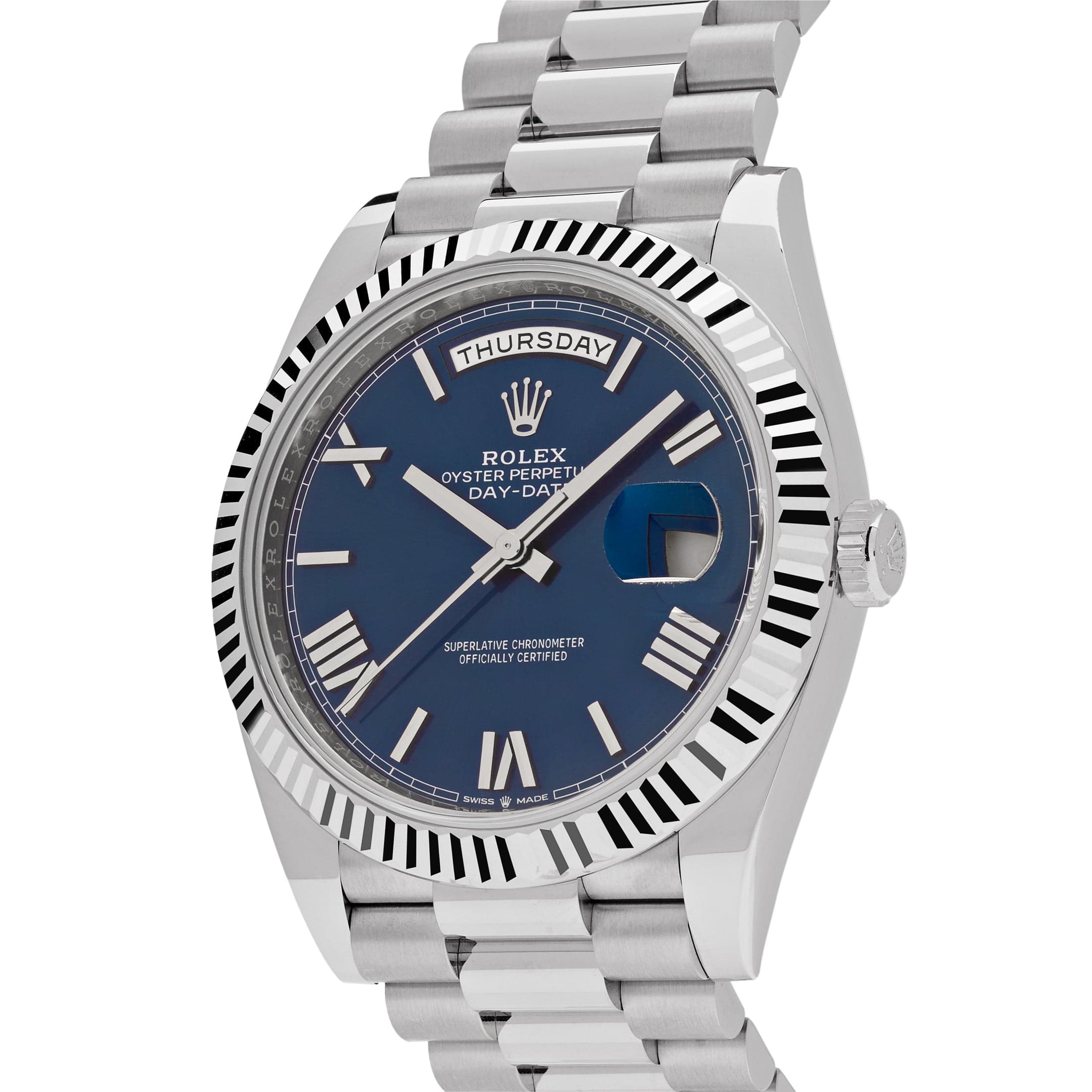 Rolex Day-Date 228239 White Gold Blue Dial (2023)