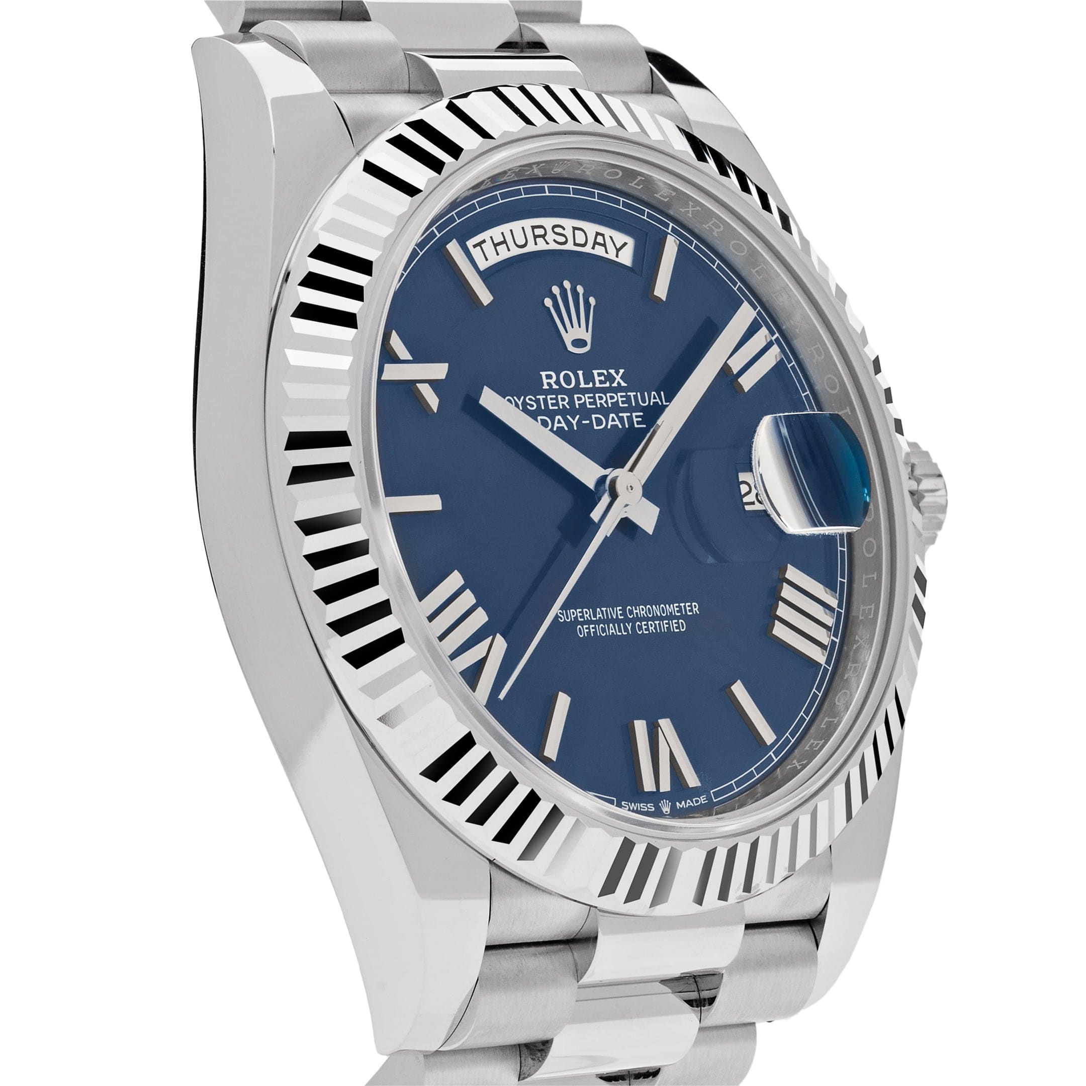 Rolex Day-Date 228239 White Gold Blue Dial (2023)