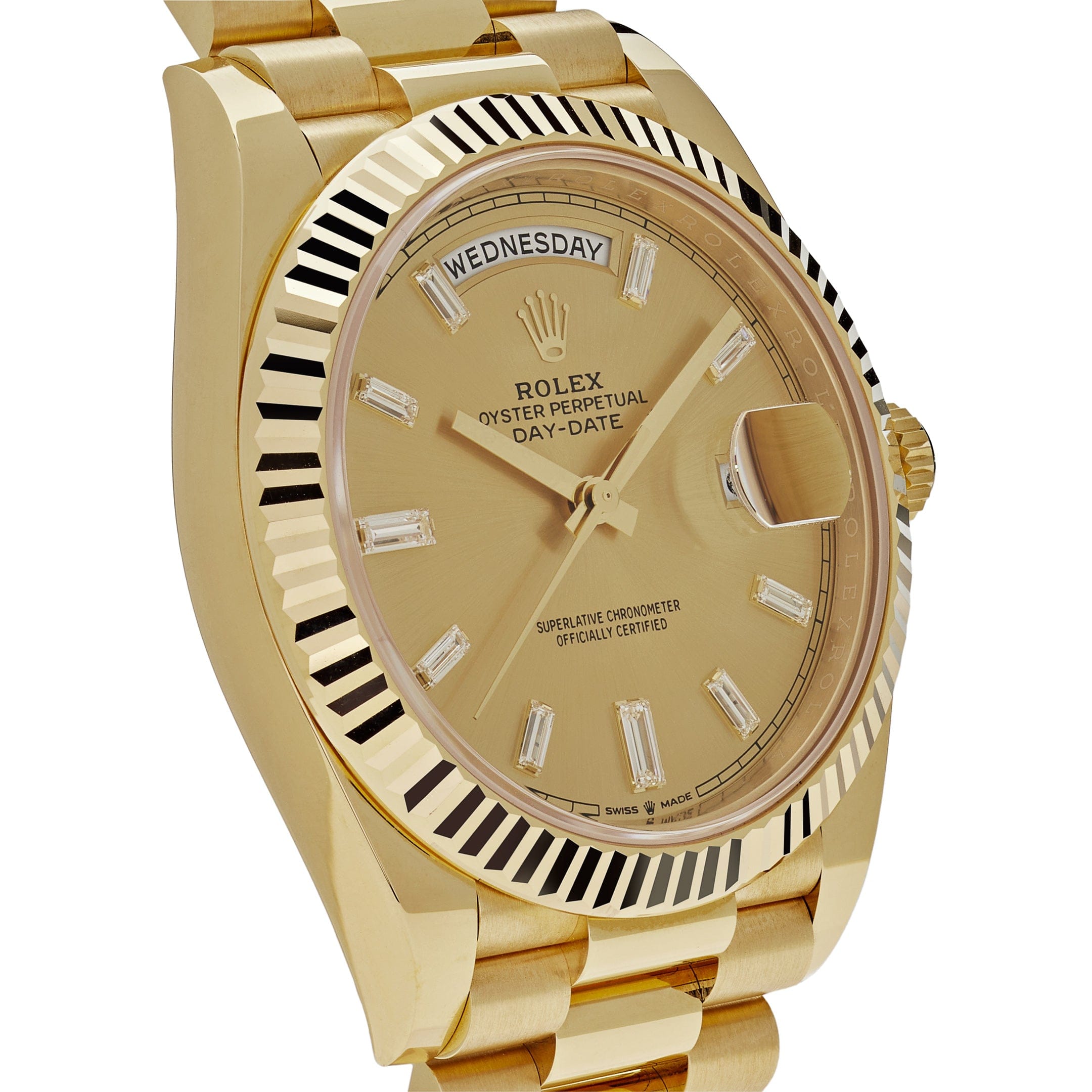 Rolex Day-Date 228238 Yellow Gold Champagne Diamond Dial (2024)