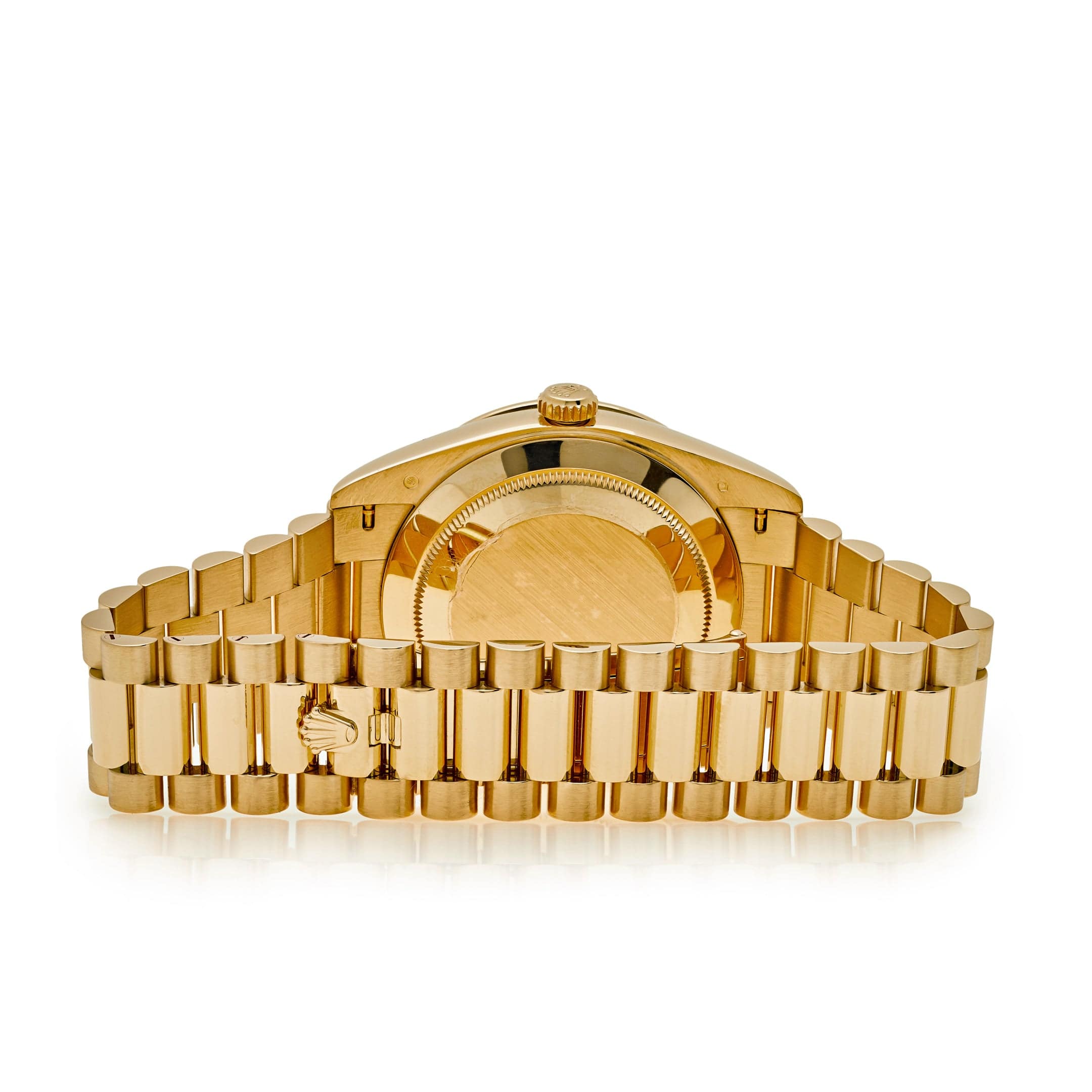 Rolex Day-Date 228398TRU Yellow Gold Roman Dial Ruby Bezel