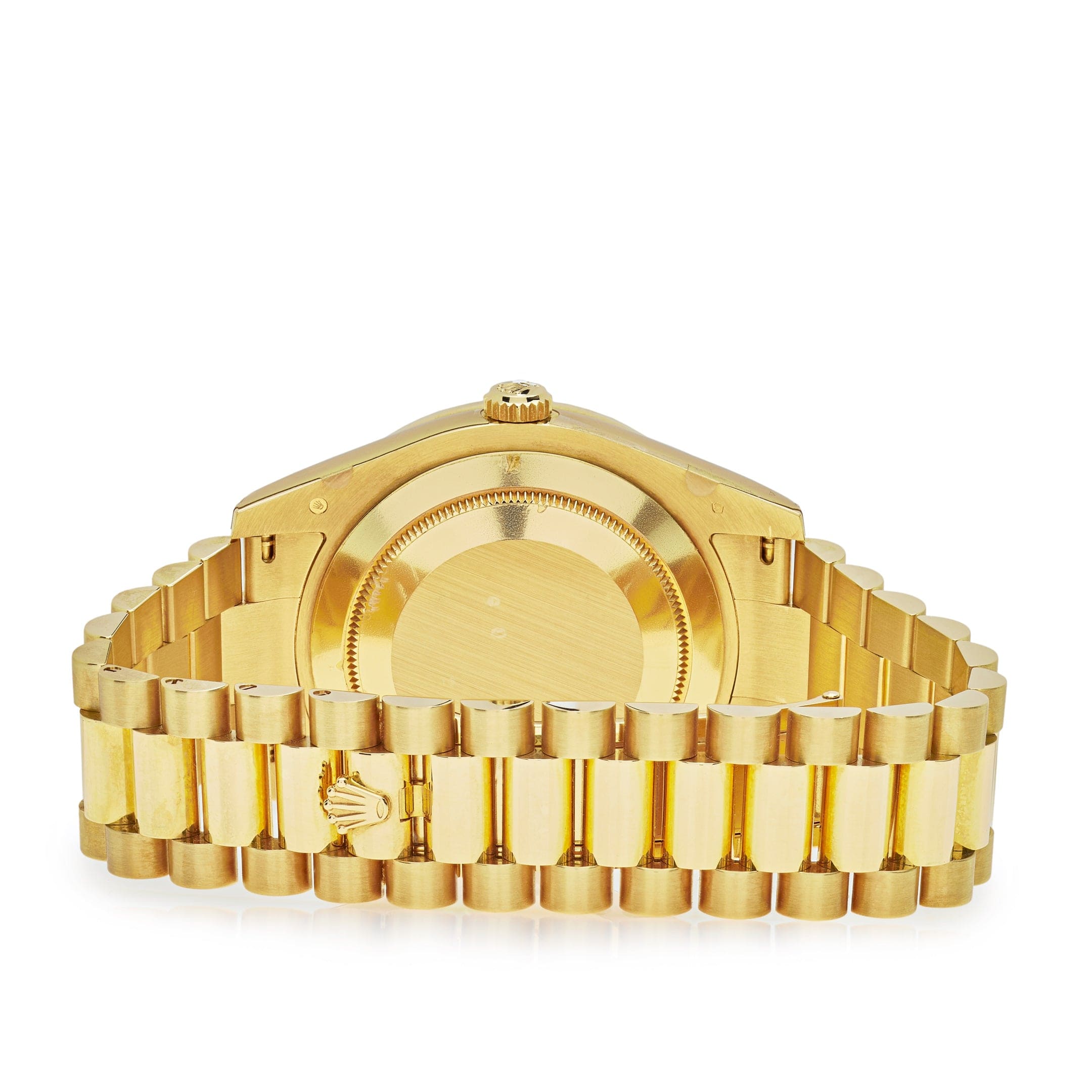 Rolex Day-Date 218398 President Yellow Gold Champagne Dial Diamond Bezel