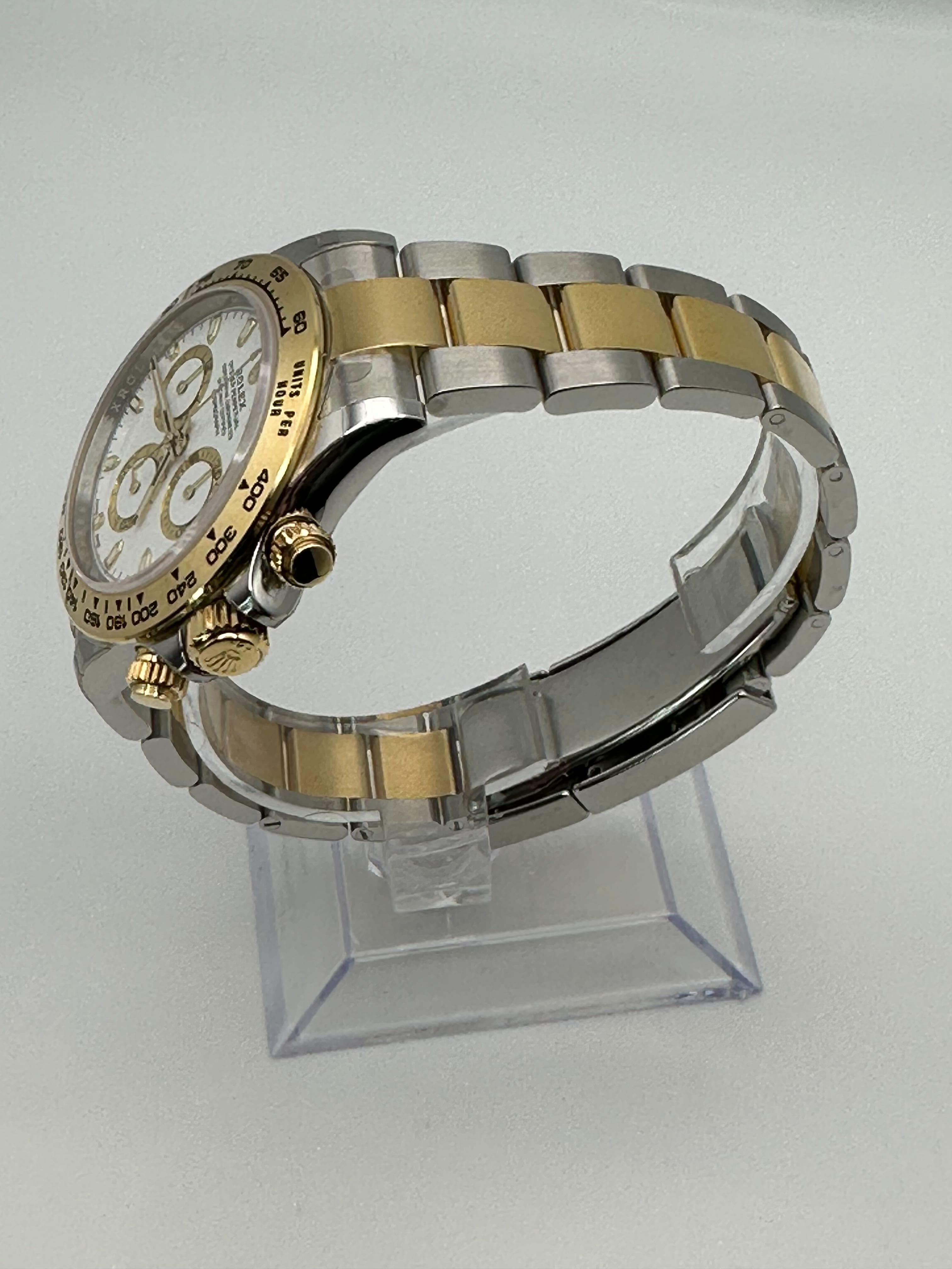 Rolex Daytona 116503 Two-Tone Yellow Gold Stainless Steel White Dial