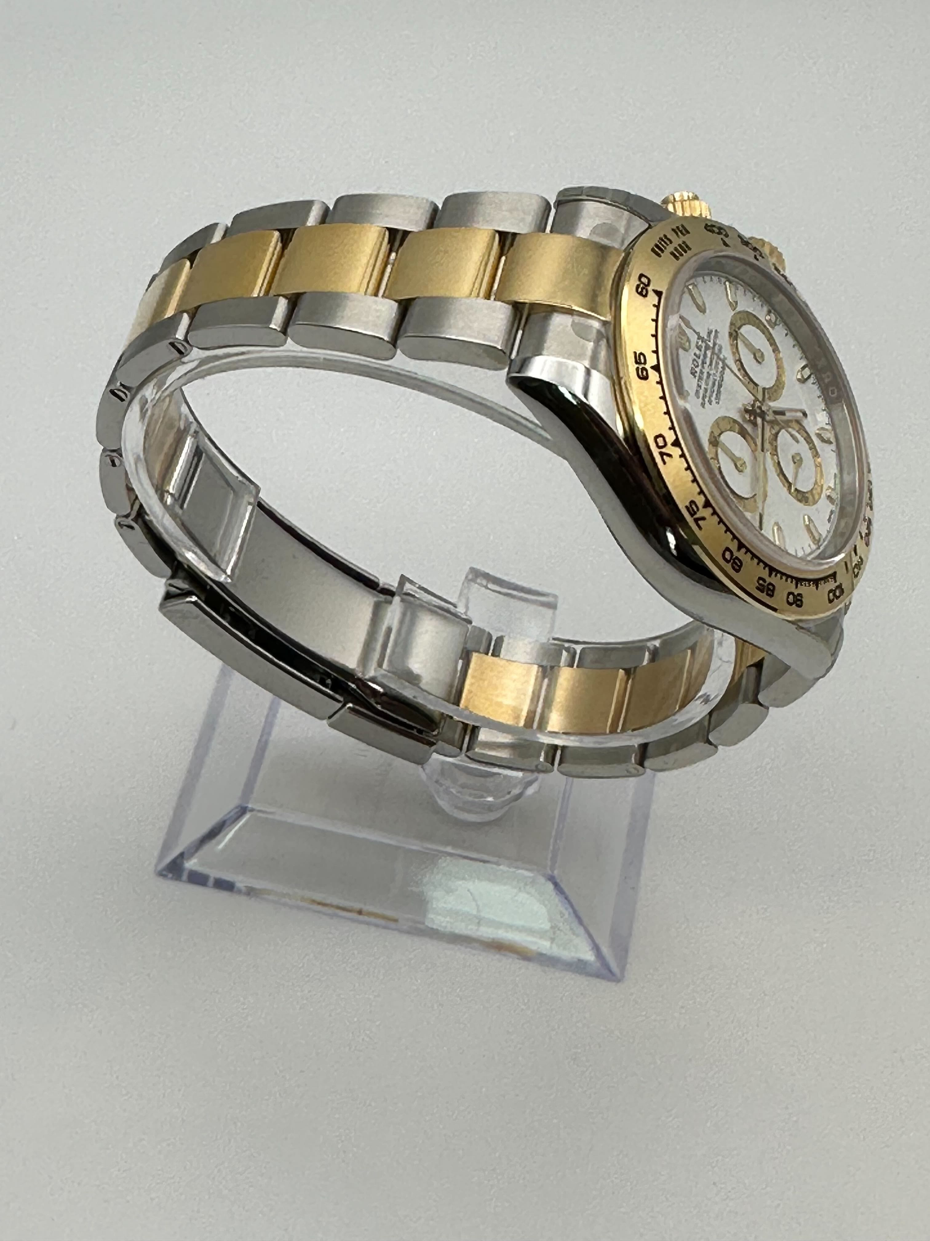 Rolex Daytona 116503 Two-Tone Yellow Gold Stainless Steel White Dial