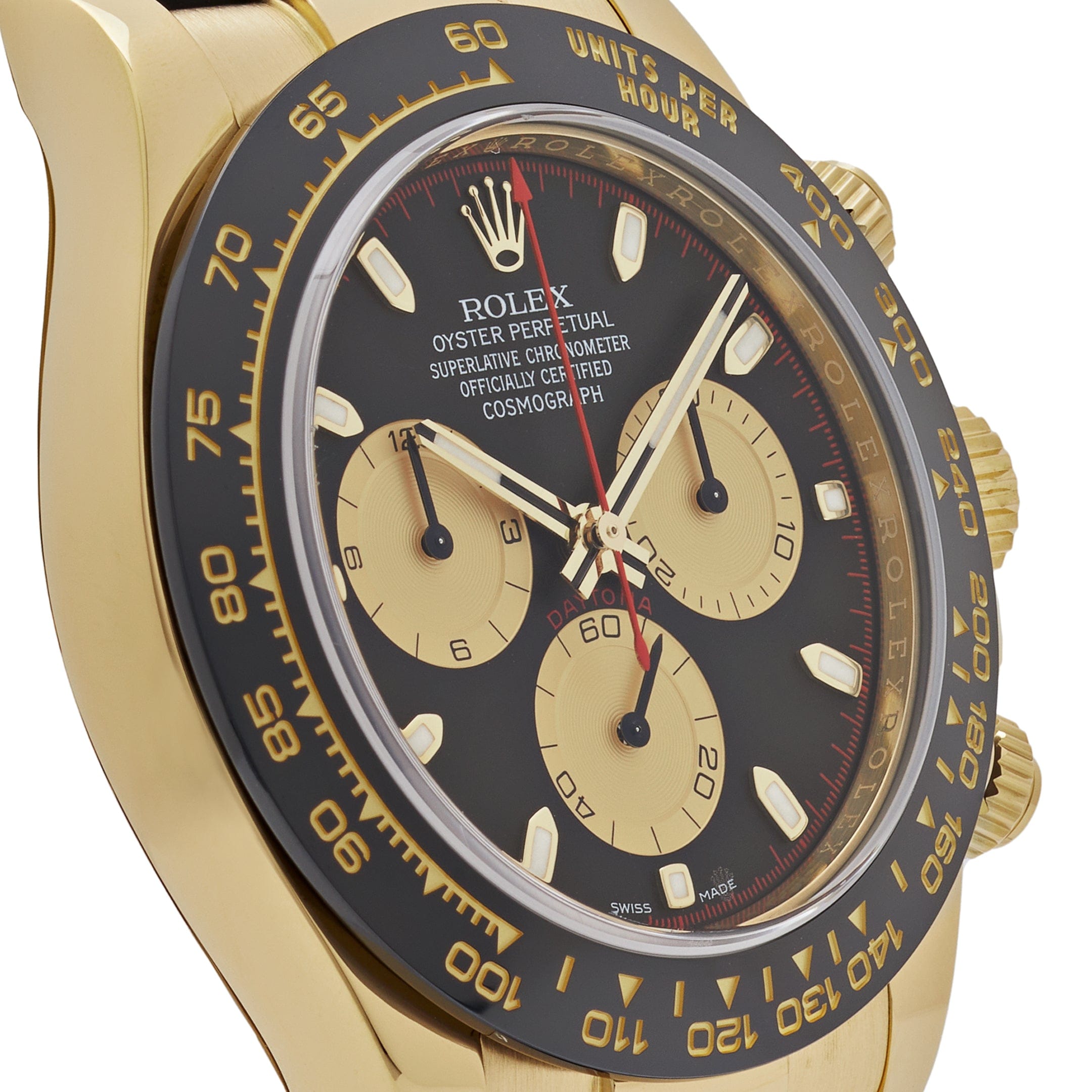 Rolex Daytona 116518LN 'Paul Newman' Yellow Gold Black Dial