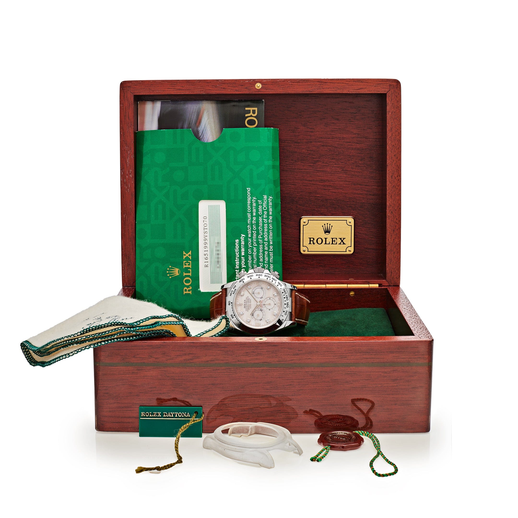 Rolex Daytona 116519 White Gold Rose Mother of Pearl Diamond Dial