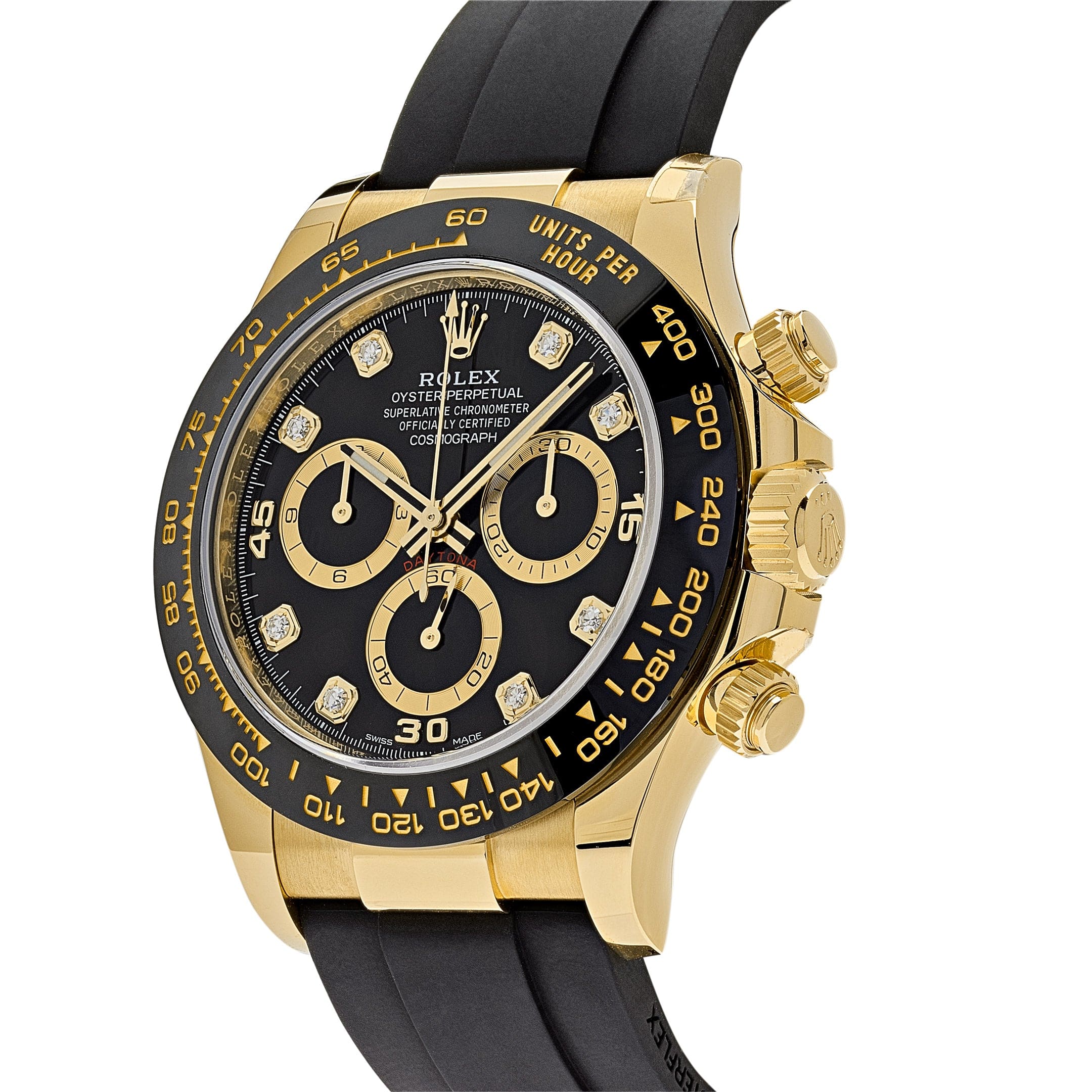 Rolex Daytona 116518LN Yellow Gold Black Diamond Dial (2021)