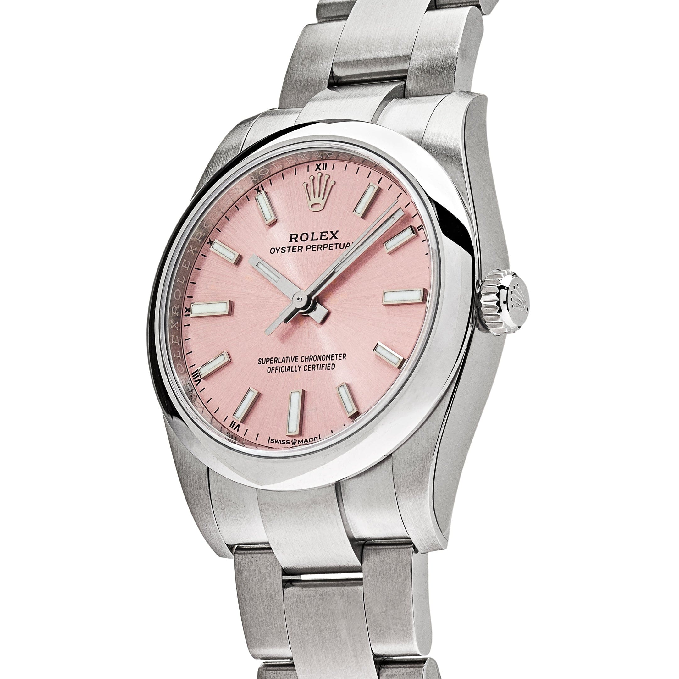Rolex Oyster Perpetual 124200 Stainless Steel Pink Dial (2023)