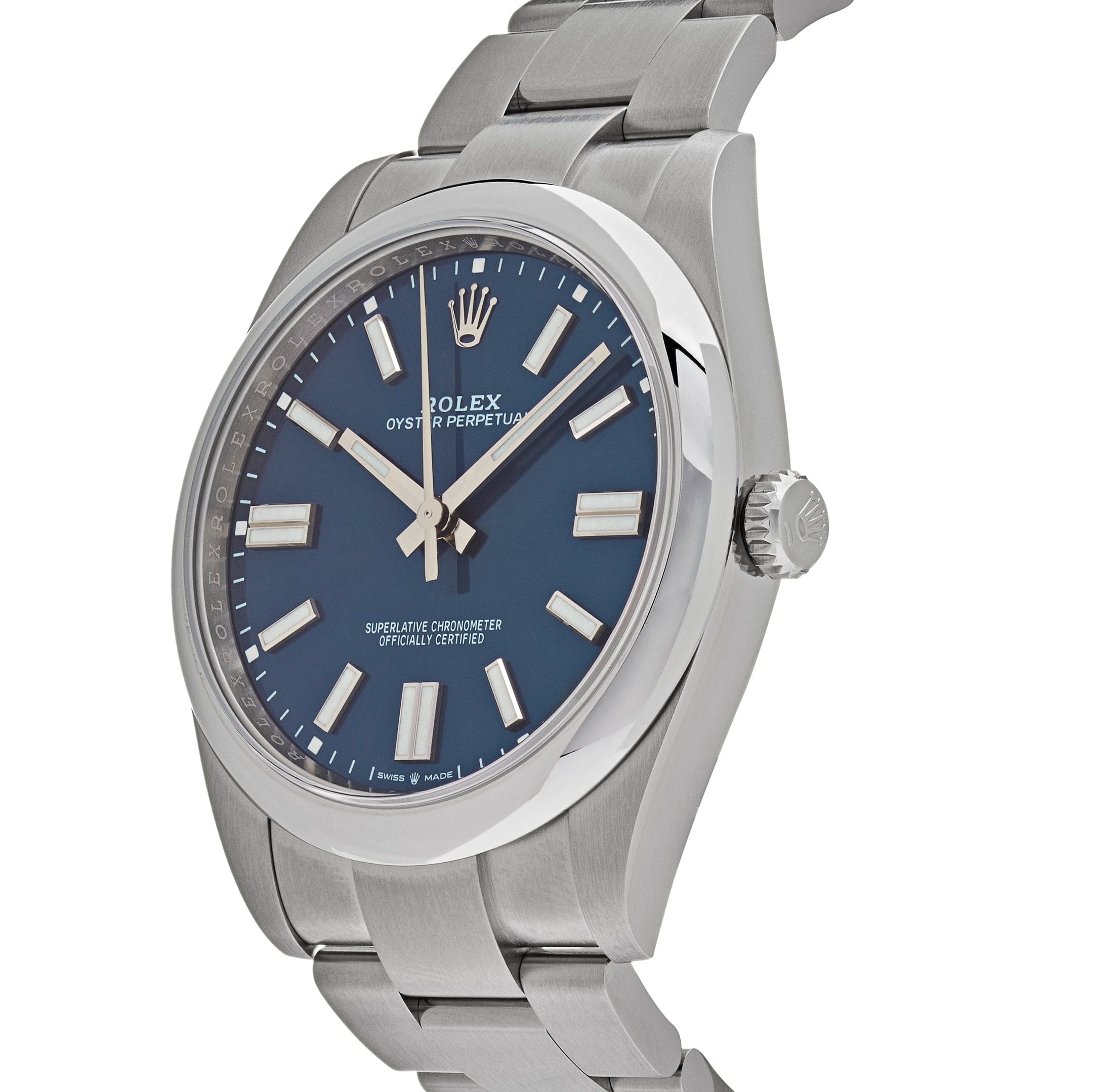 Rolex Oyster Perpetual 124300 Stainless Steel Bright Blue Dial