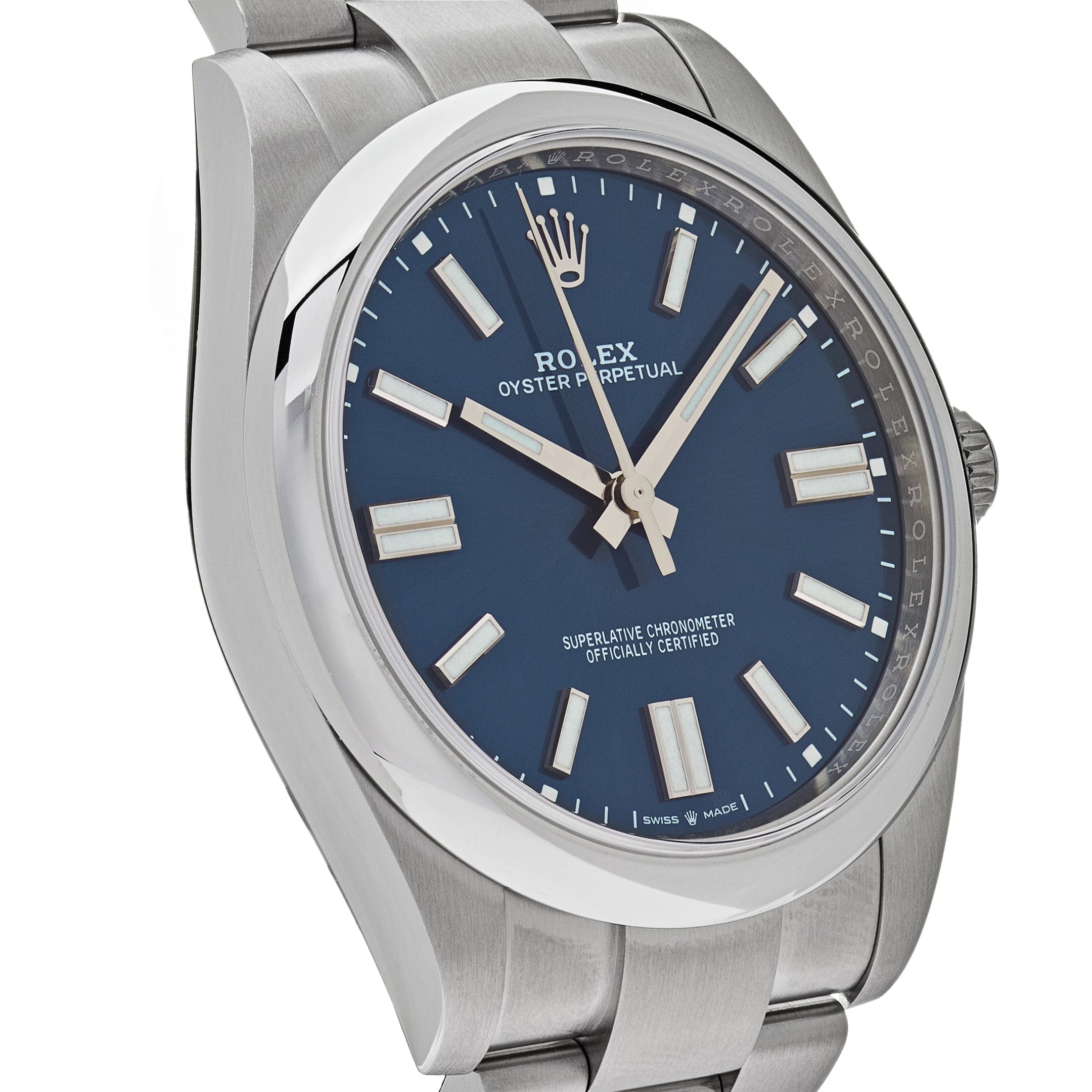 Rolex Oyster Perpetual 124300 Stainless Steel Bright Blue Dial