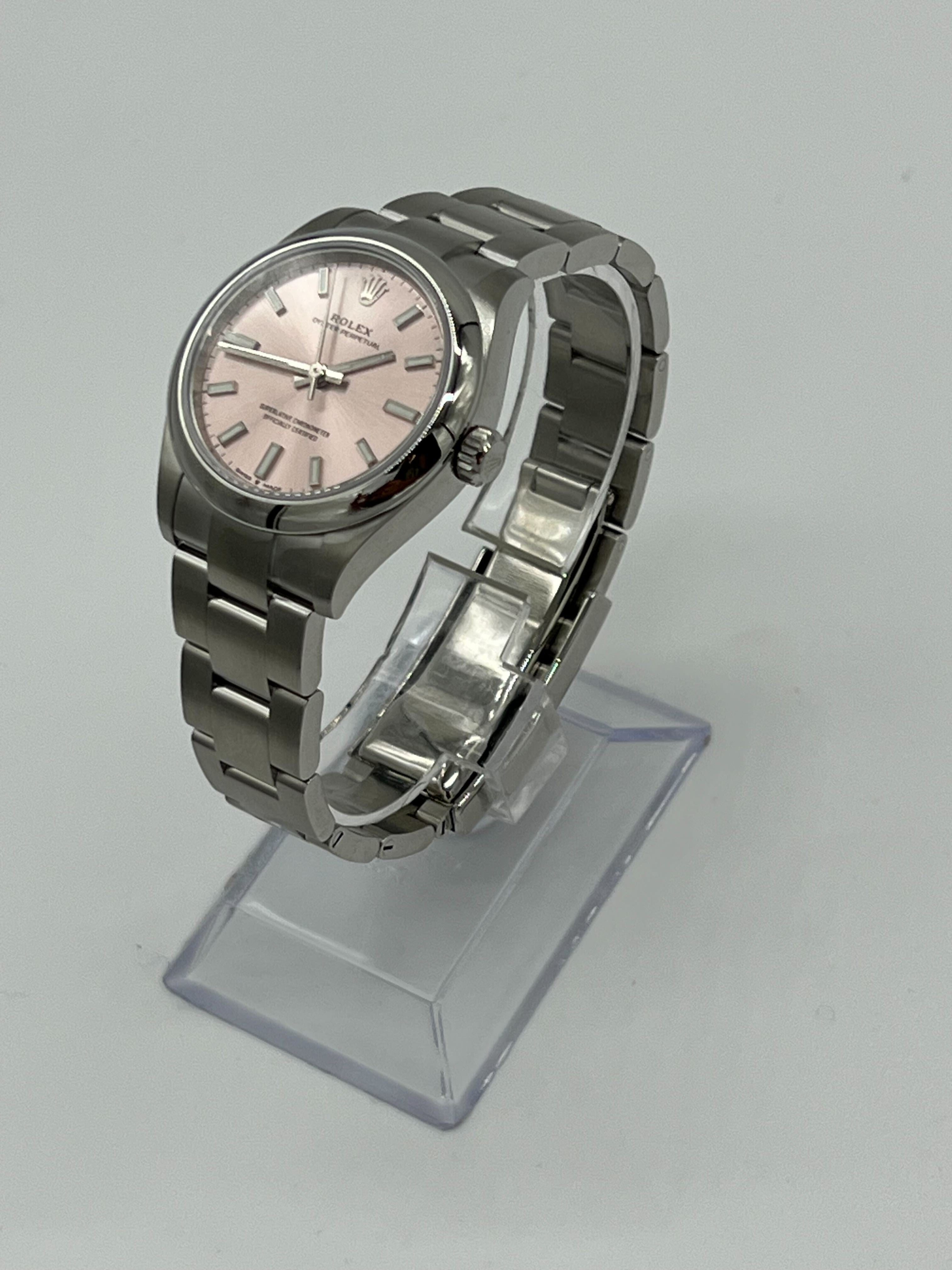 Rolex Oyster Perpetual 277200 Stainless Steel Pink Dial