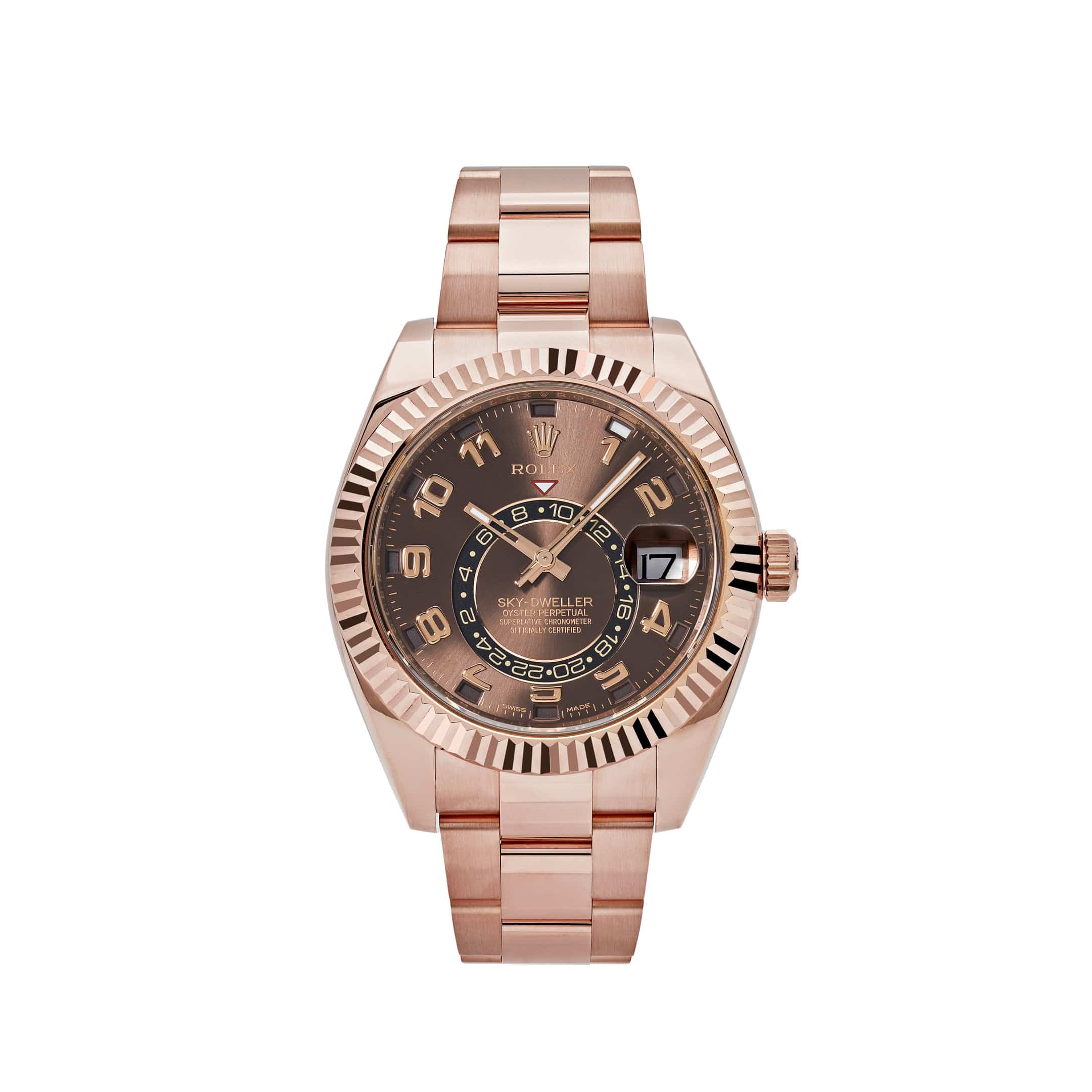 Rolex Sky-Dweller 326935 Rose Gold Chocolate Arabic Numeral Dial (2021)