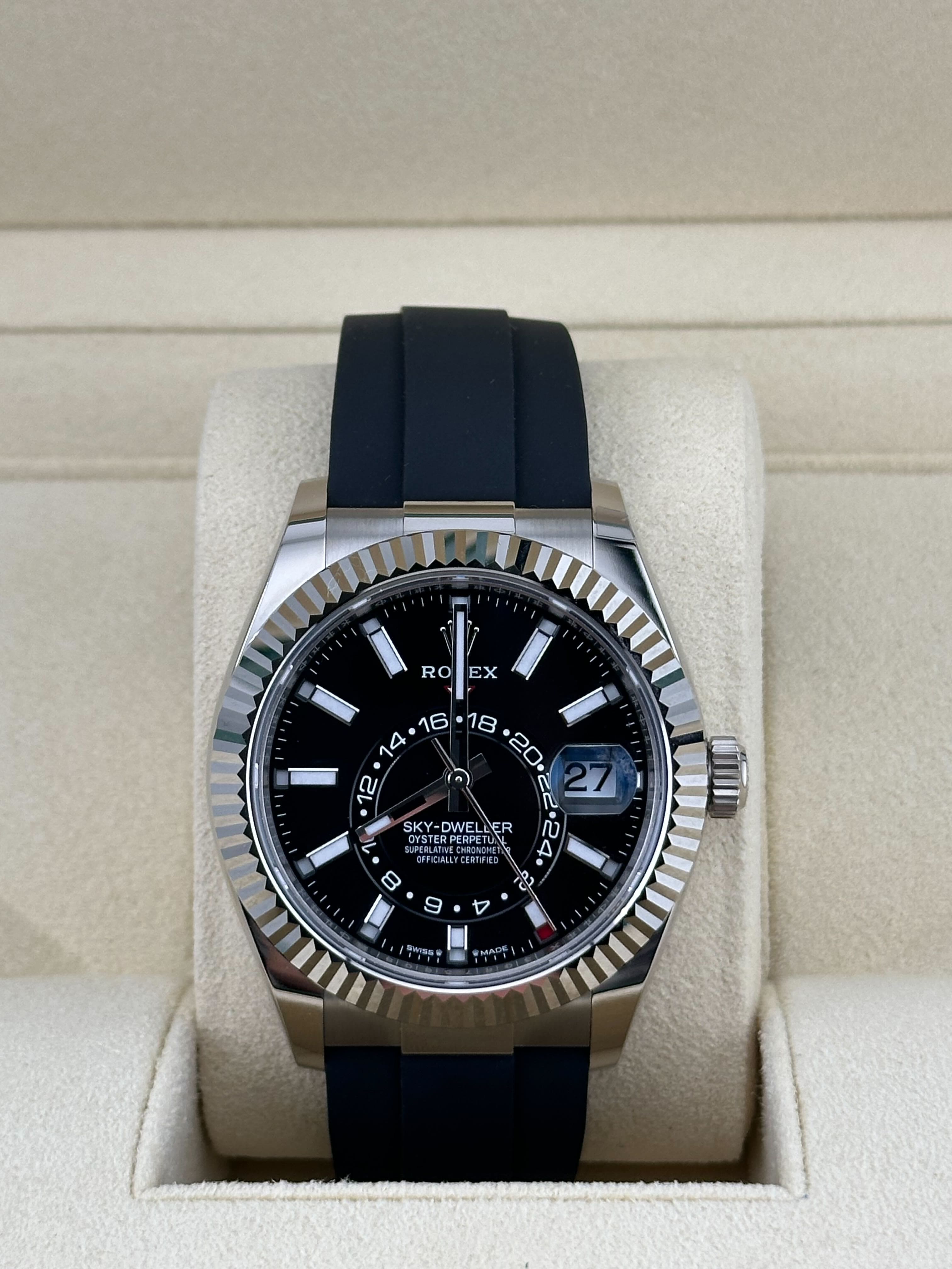 Rolex Sky-Dweller 336239 White Gold Black Dial Oysterflex (2024)