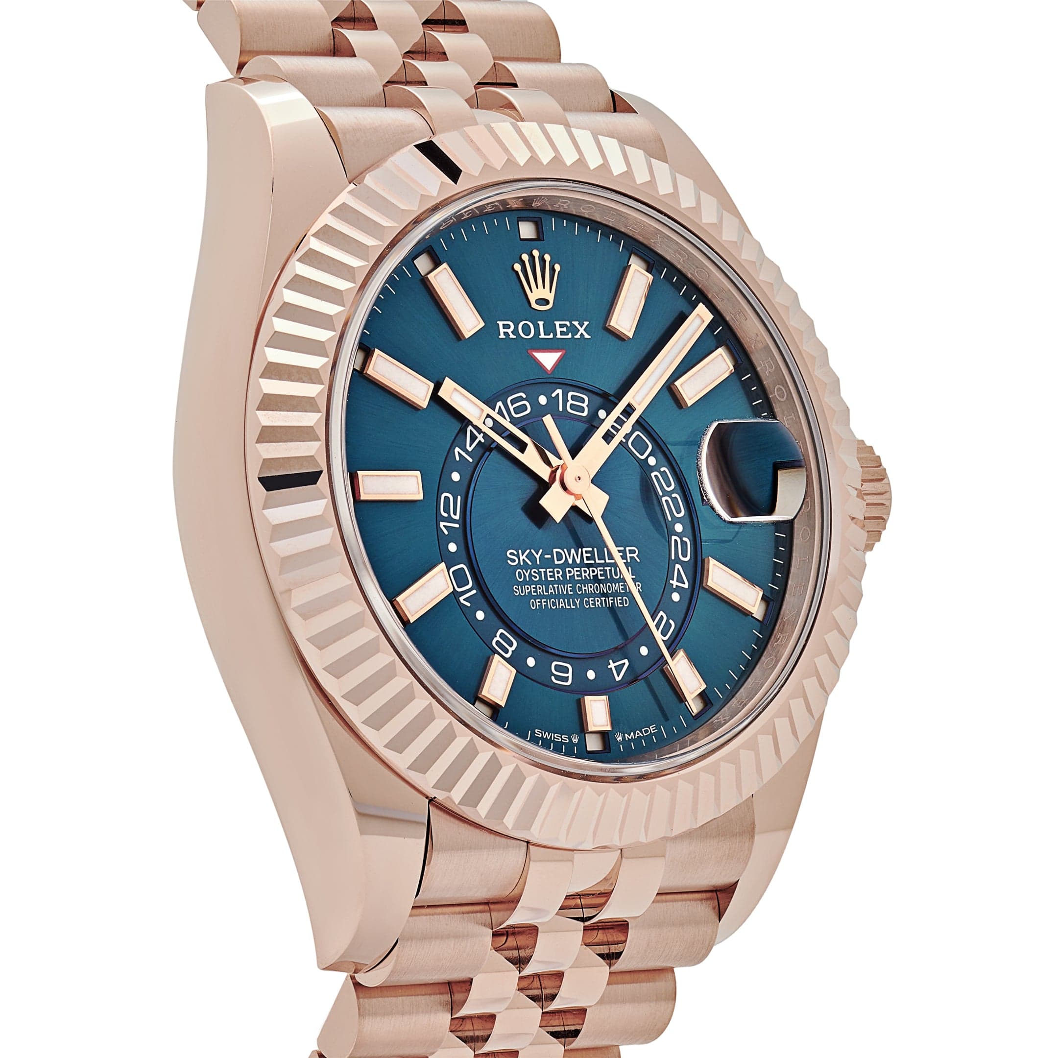 Rolex Sky-Dweller 336935 Everose Gold Blue Dial Jubilee