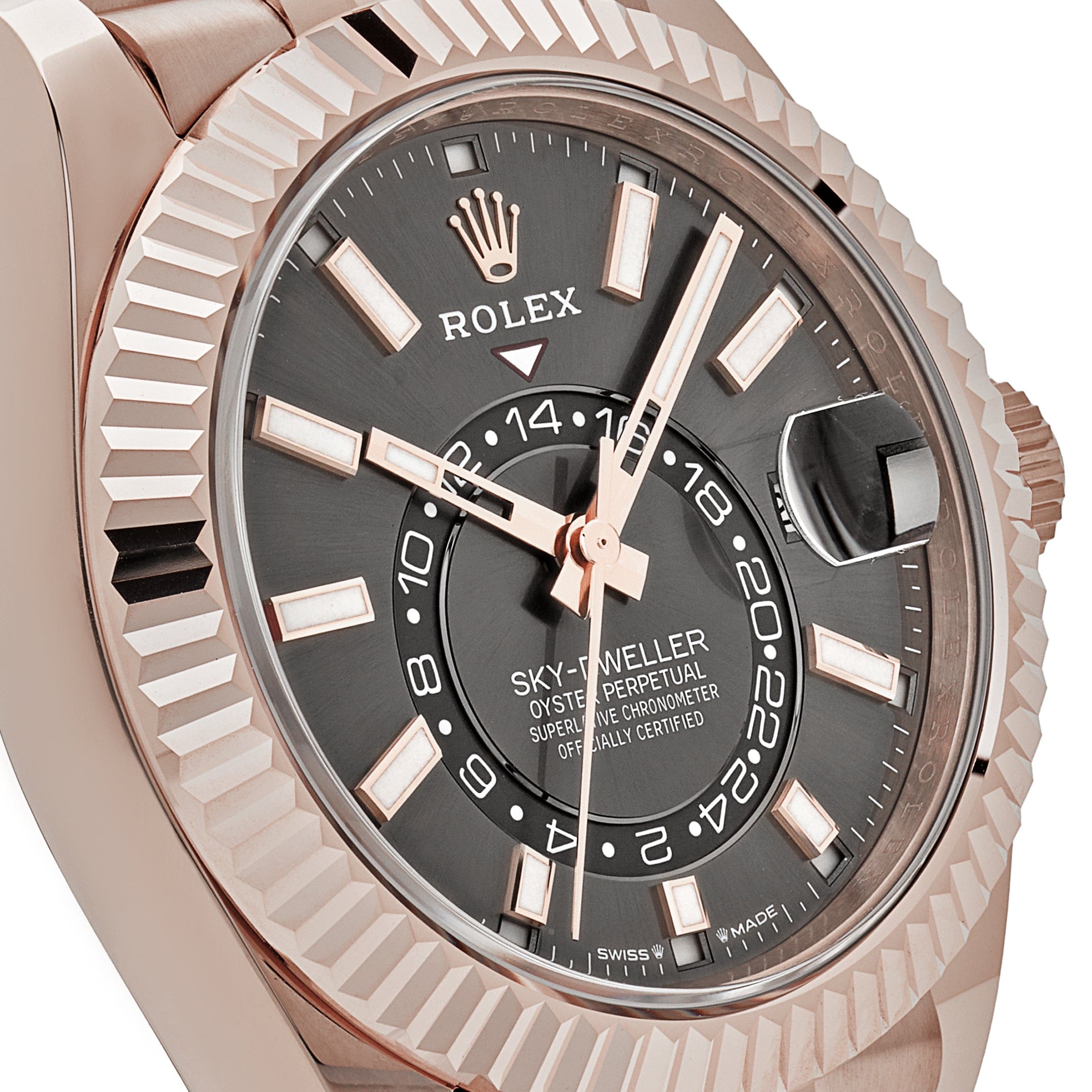 Rolex Sky-Dweller 336935 Everose Gold Slate Dial Jubilee