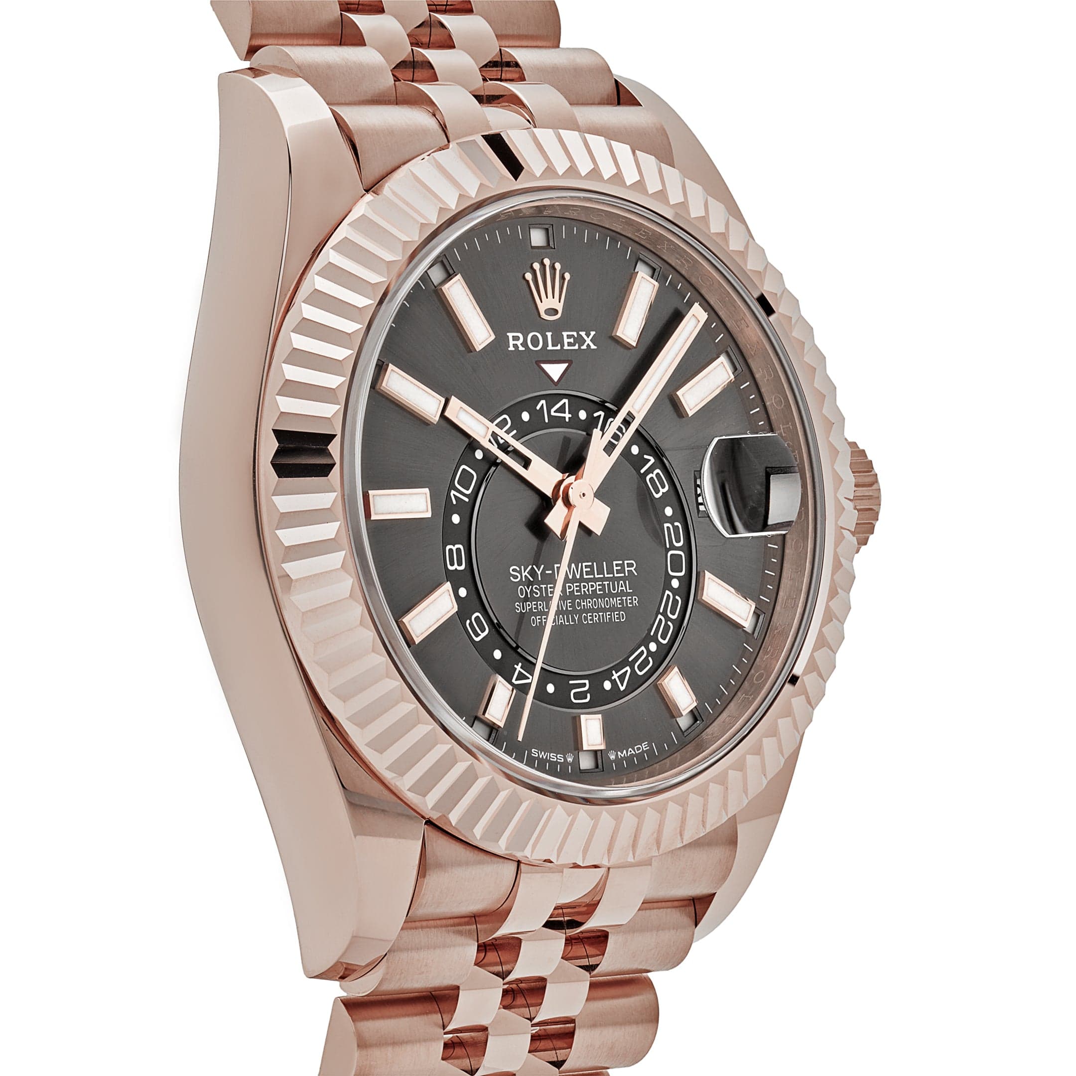 Rolex Sky-Dweller 336935 Everose Gold Slate Dial Jubilee