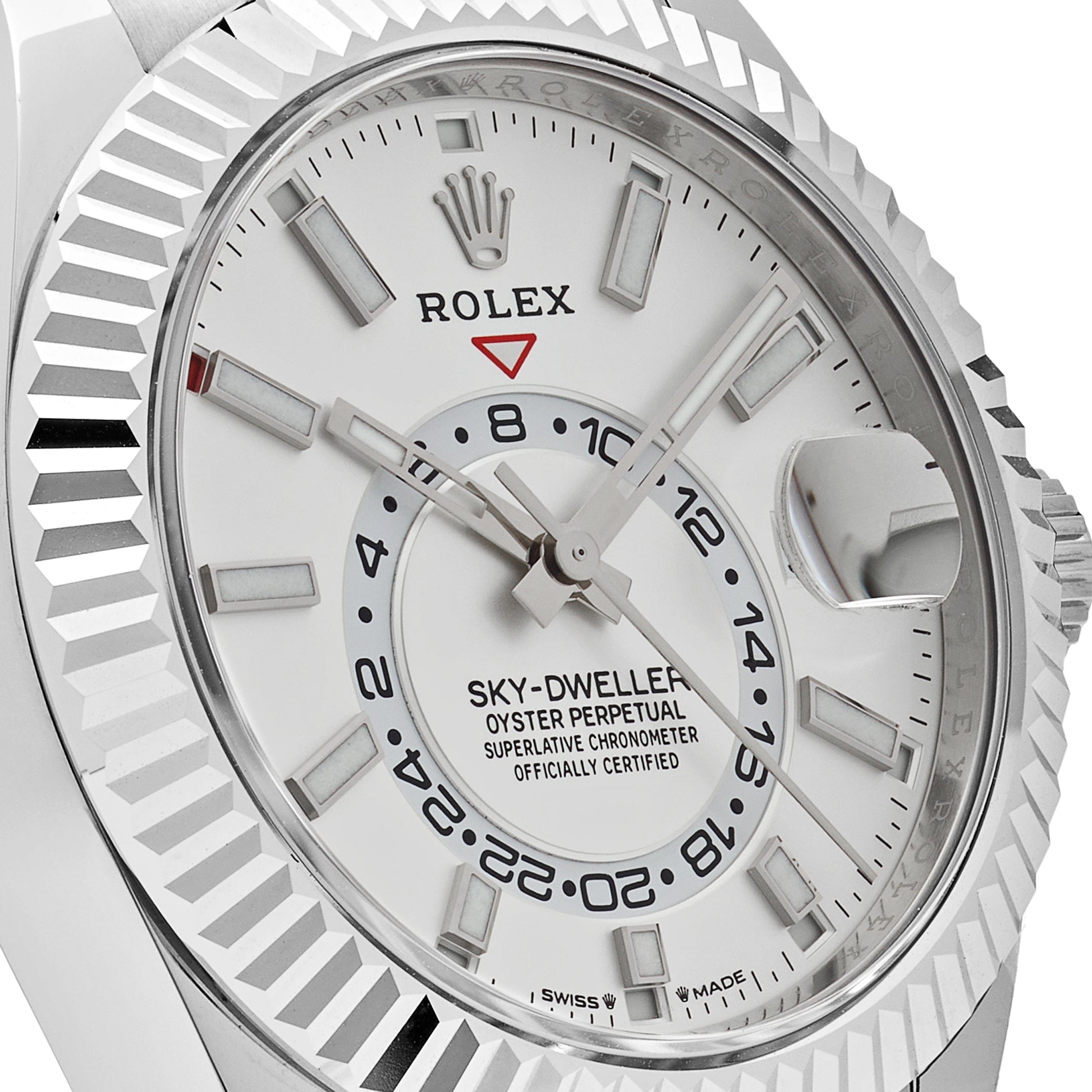 Rolex Sky-Dweller 336239 White Gold White Dial Oysterflex