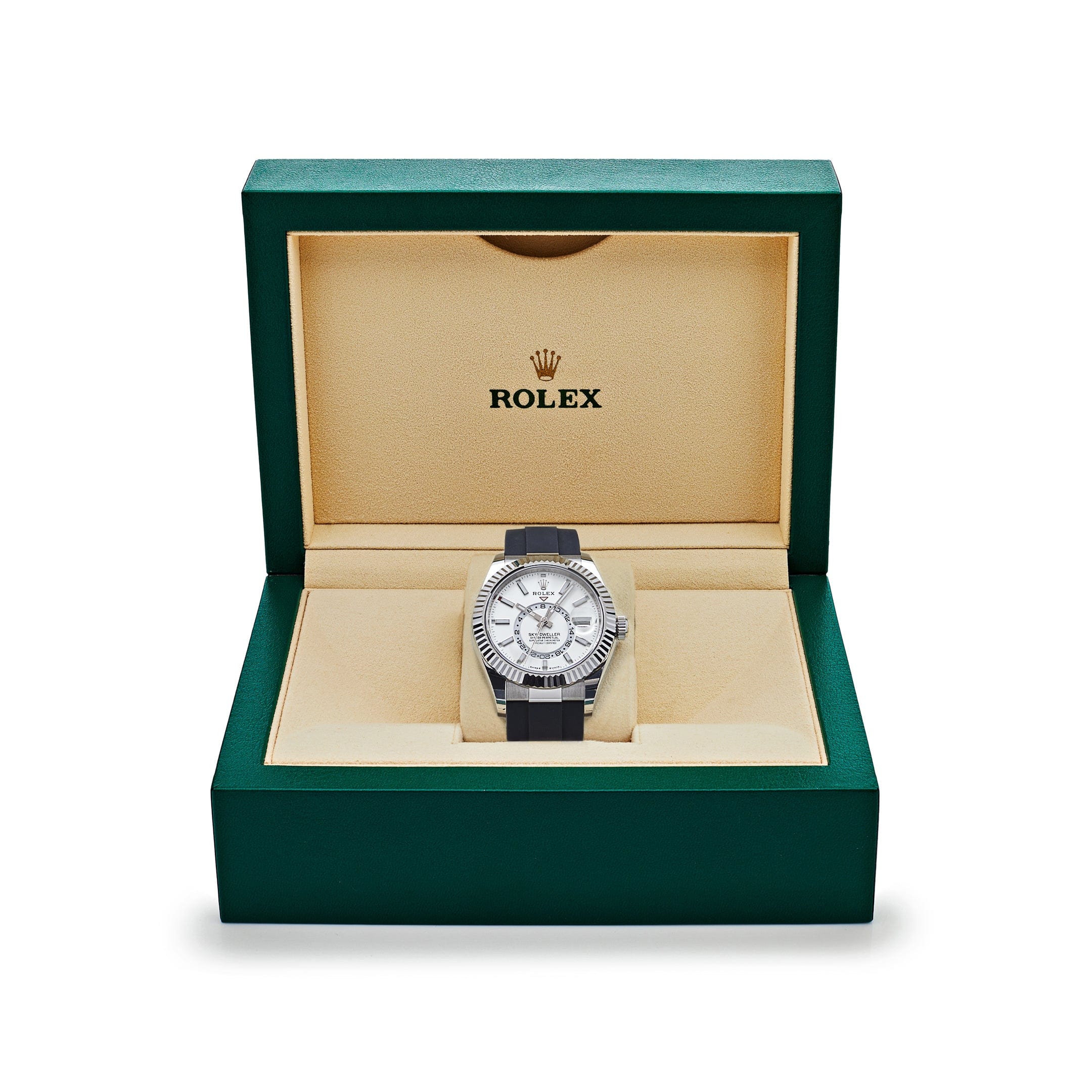 Rolex Sky-Dweller 336239 White Gold White Dial Oysterflex