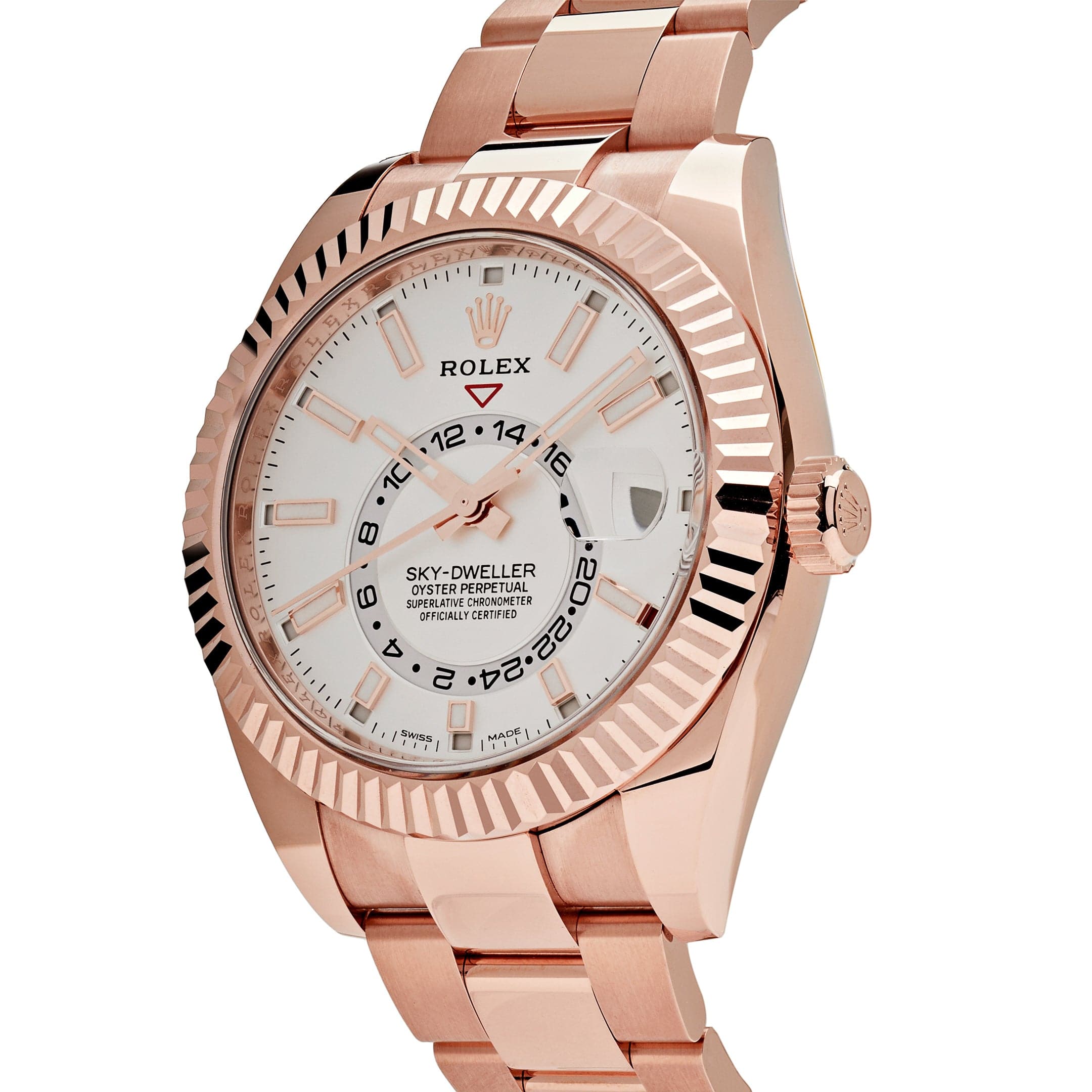 Rolex Sky-Dweller 326935 Rose Gold White Dial