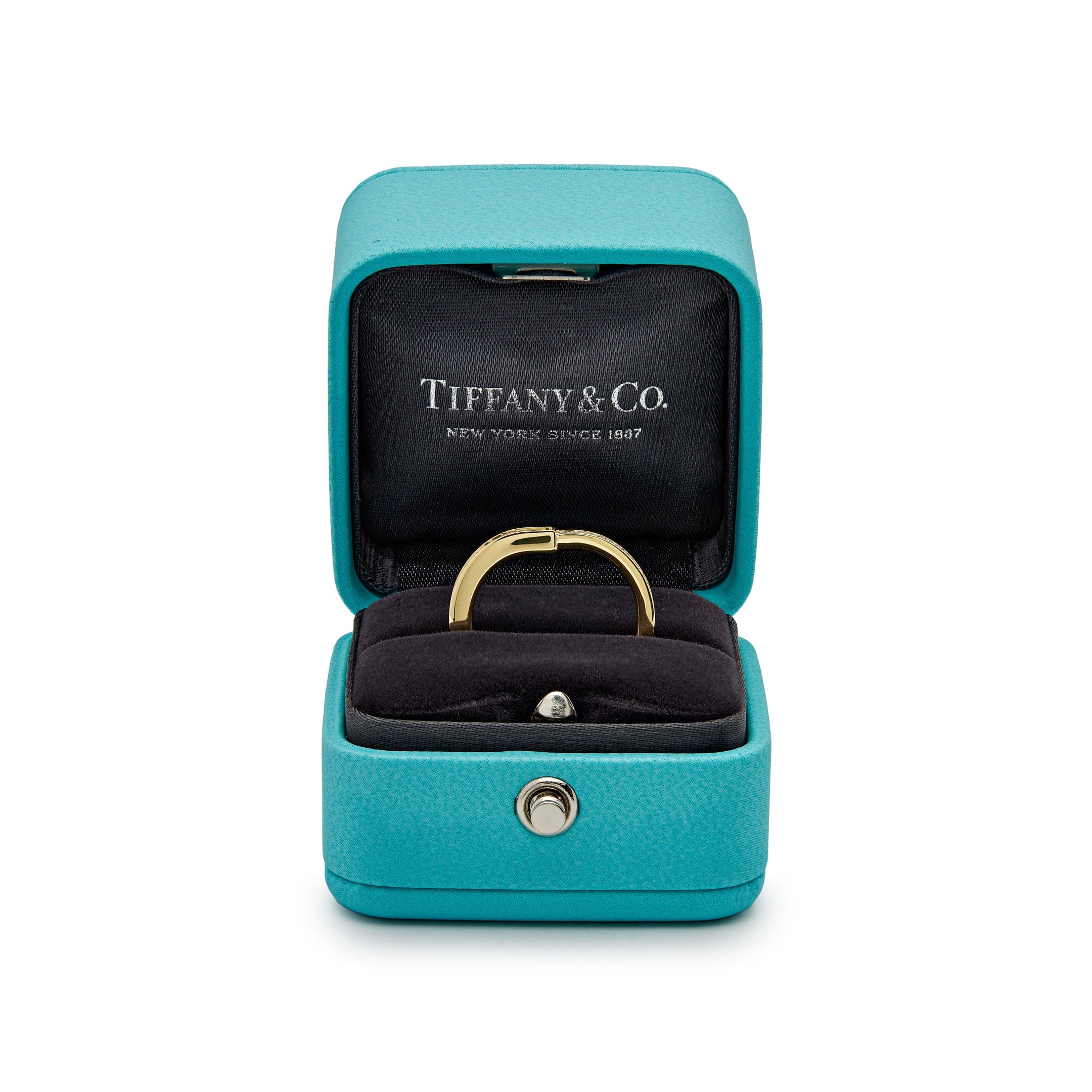 Tiffany & Co. Lock Ring in Yellow Gold with Pavé Diamonds 72343786
