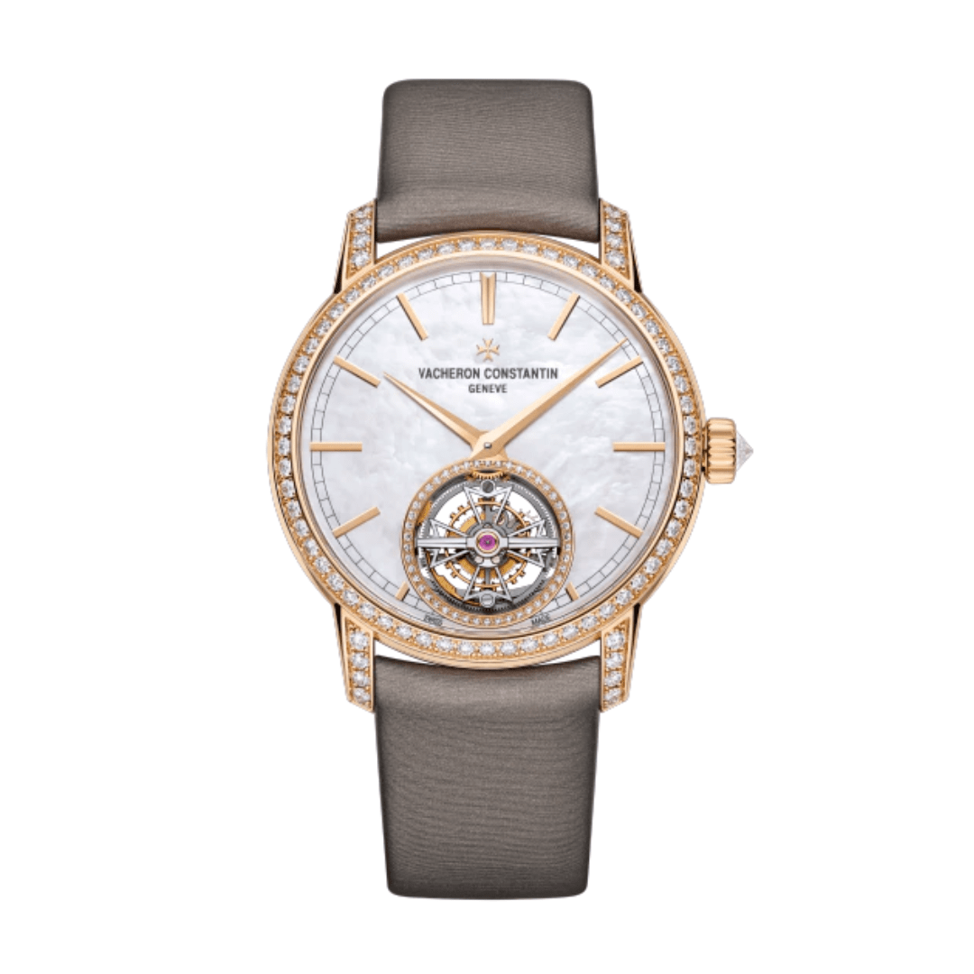 Vacheron Constantin Traditionnelle 6035T/000R-B634 Rose Gold Mother of Pearl Dial