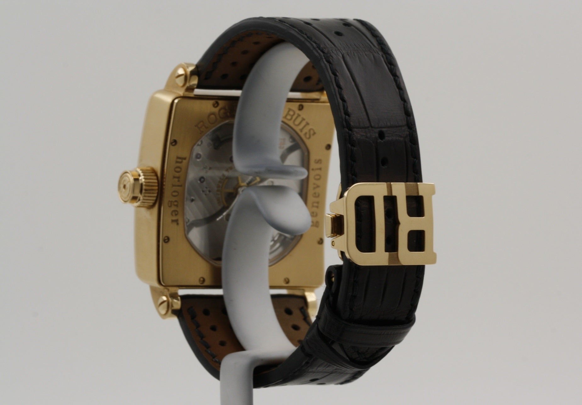 Roger Dubuis Golden Square Tourbillon 18K Rose Gold Mens Watch