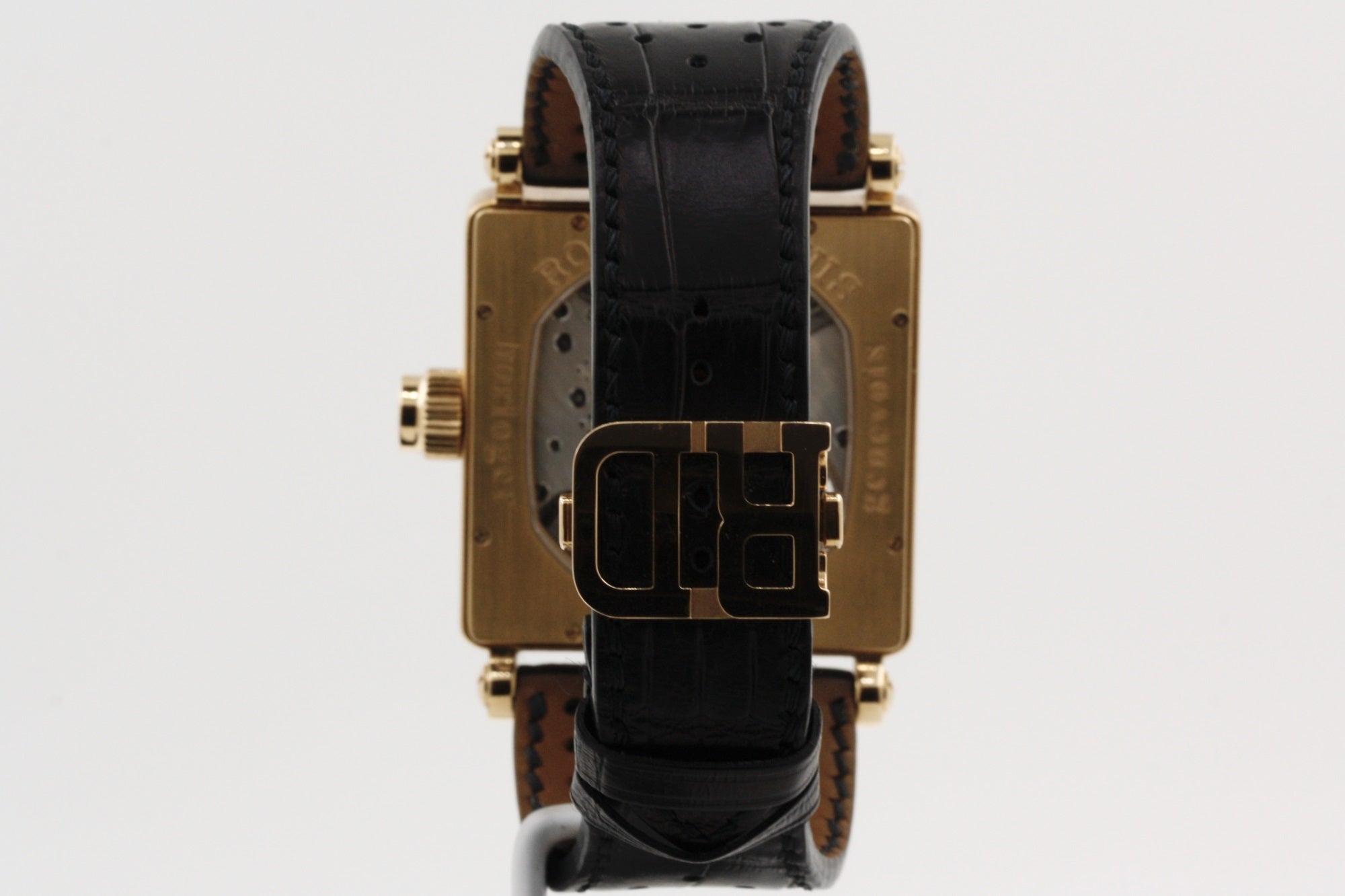 Roger Dubuis Golden Square Tourbillon 18K Rose Gold Mens Watch