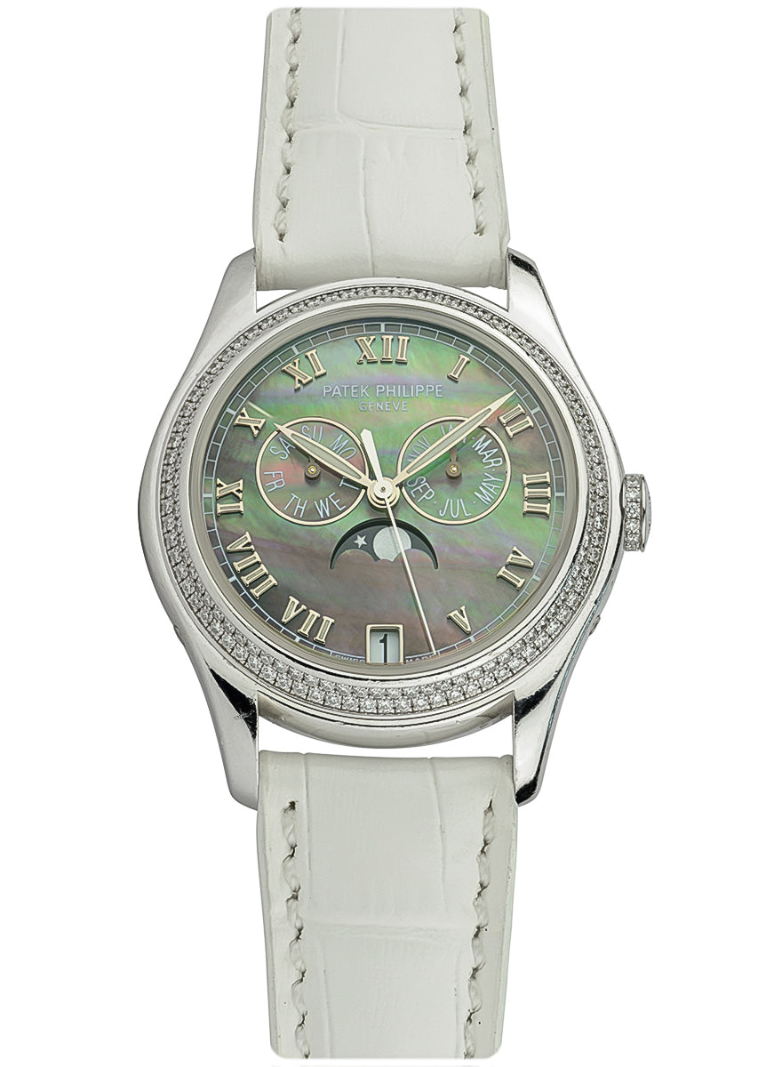 Patek Philippe Complications Annual Calendar 18K White Gold & Diamonds Men’s Watch