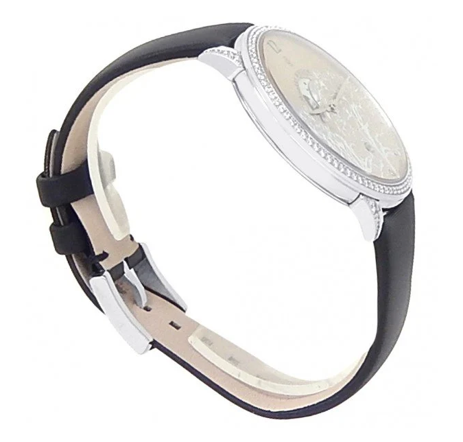 Harry Winston Midnight Moon Phase 18K White Gold & Diamonds Ladies Watch